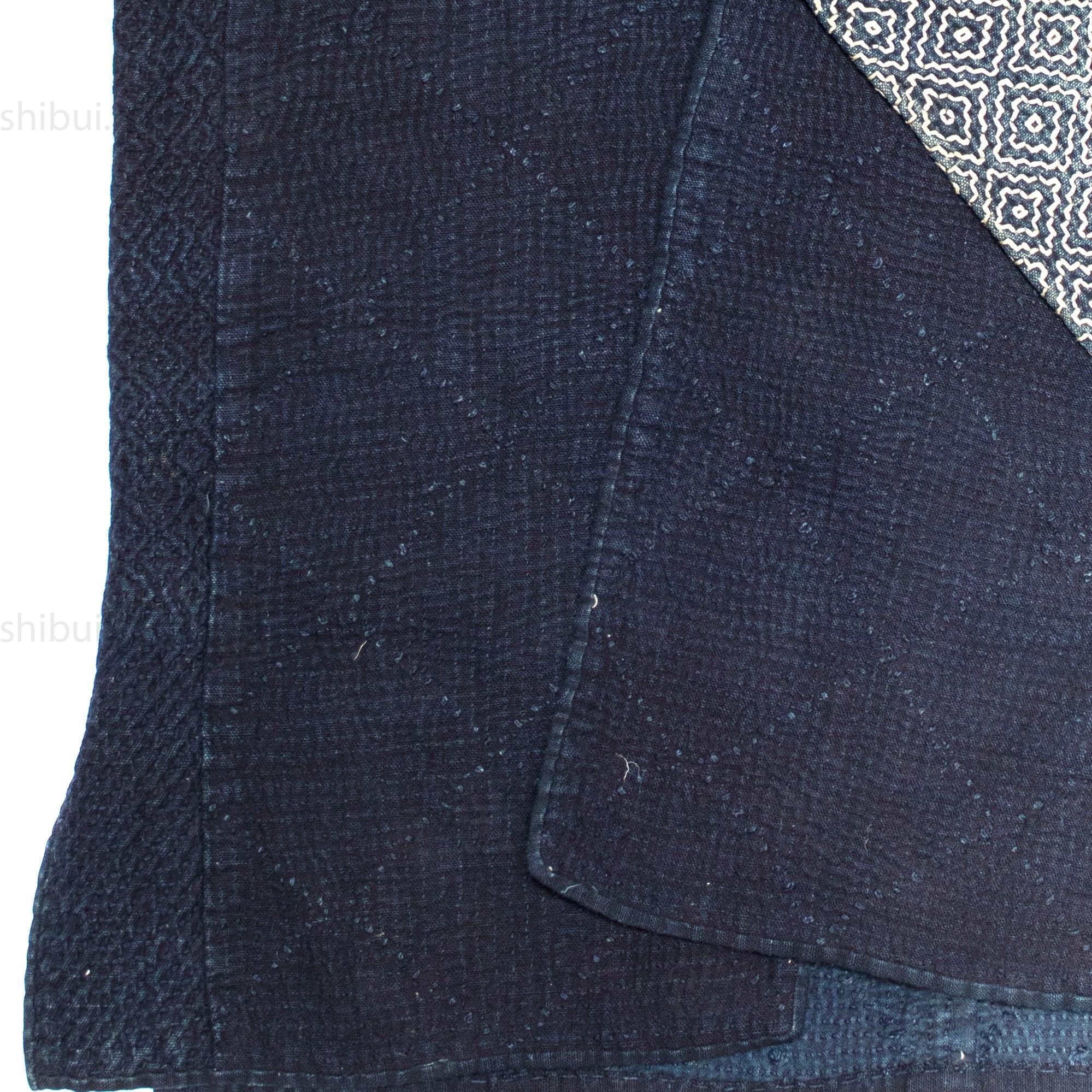 Sorihiki Banten - Boro and Sashiko Reinforced Indigo Dyed Workers Vest - Image 9