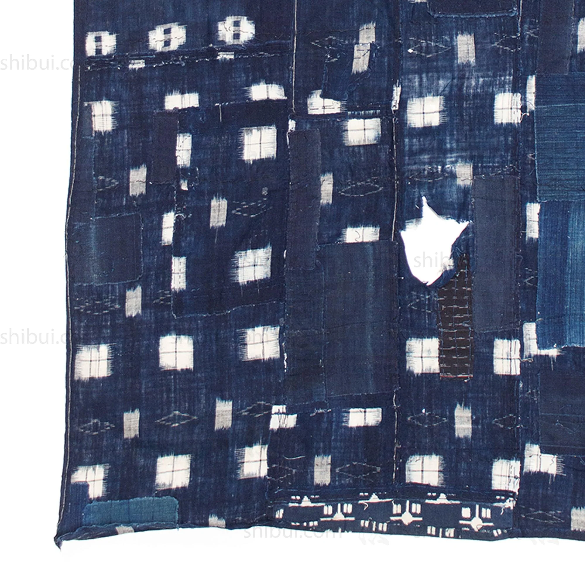 Boro Kasuri Japanese Antique Futon Cover - Image 7