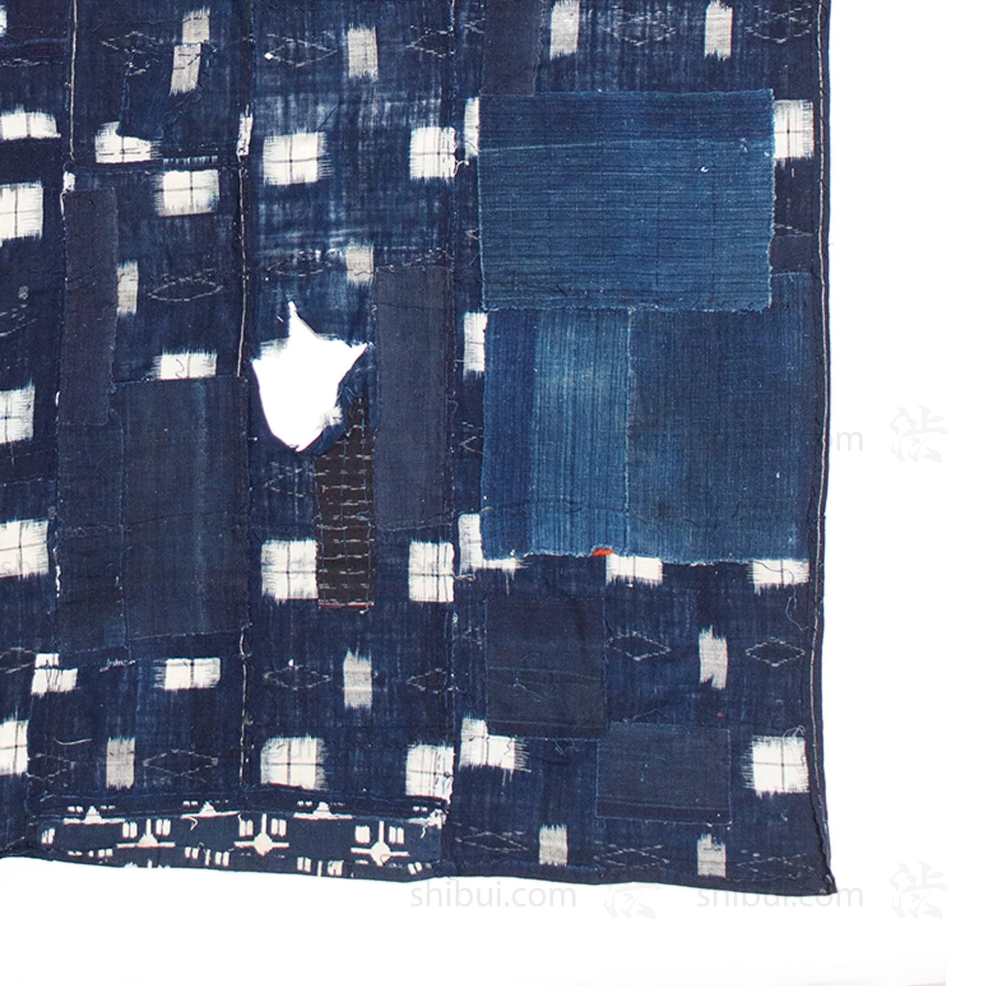 Boro Kasuri Japanese Antique Futon Cover - Image 8