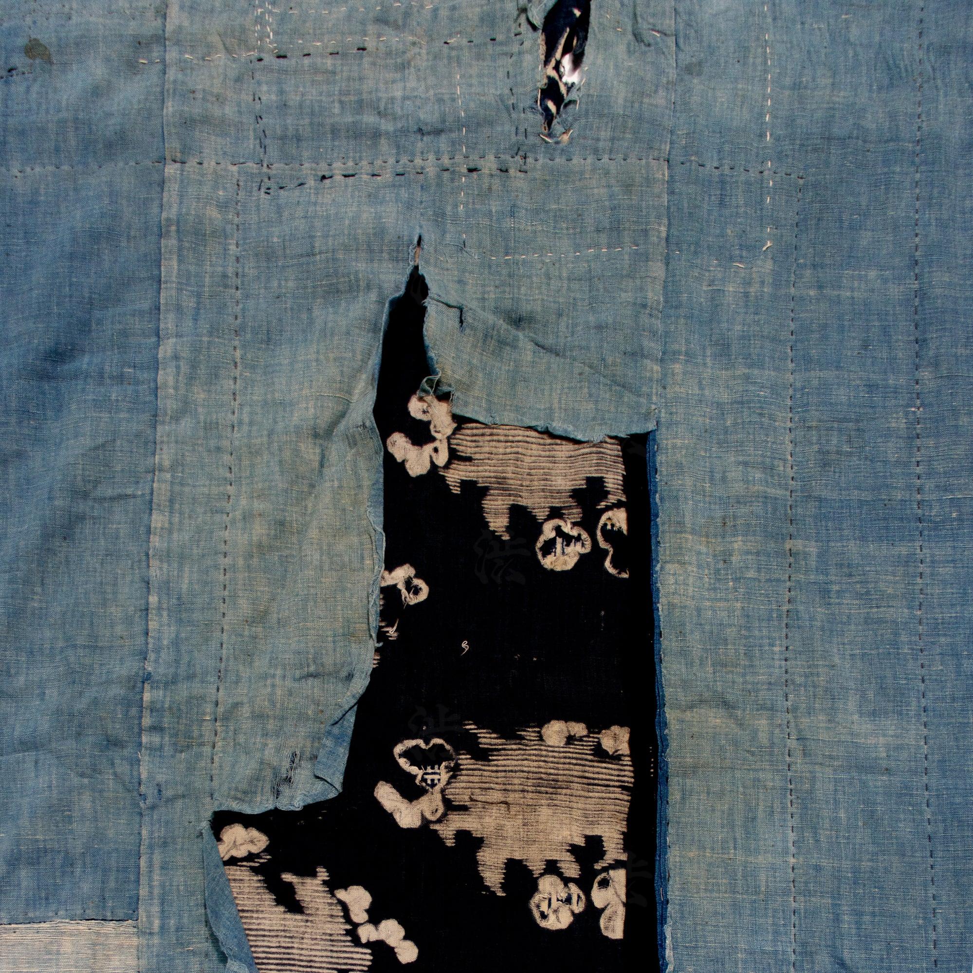 Boro Kasuri Japanese Antique Futon Cover - Image 3