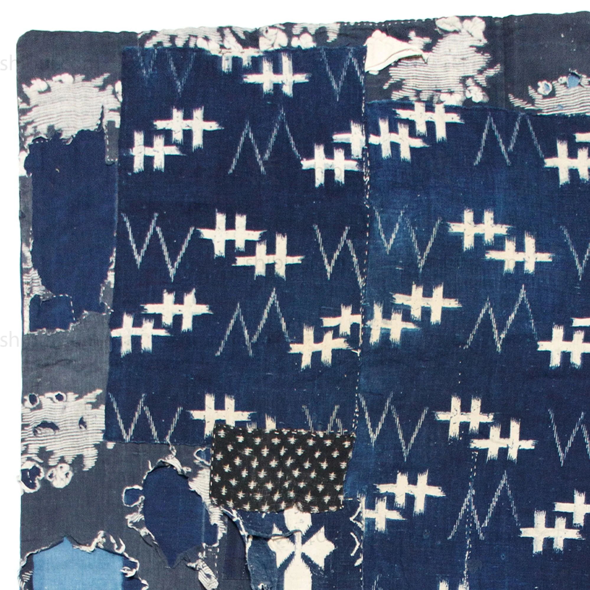 Boro Kasuri Japanese Antique Futon Cover - Image 5