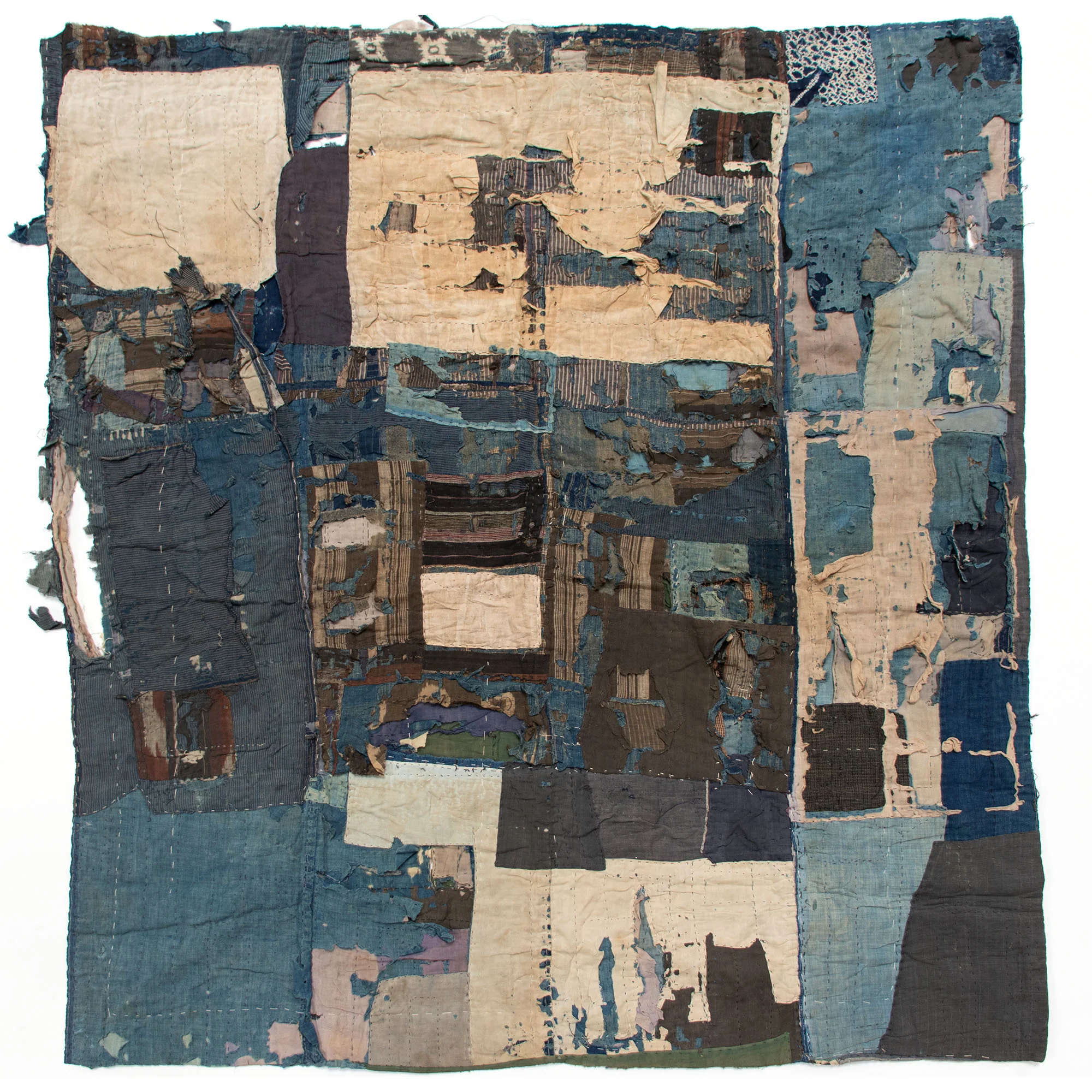 Boro Multilayer Blanket | Japanese  Indigo Dyed Cotton