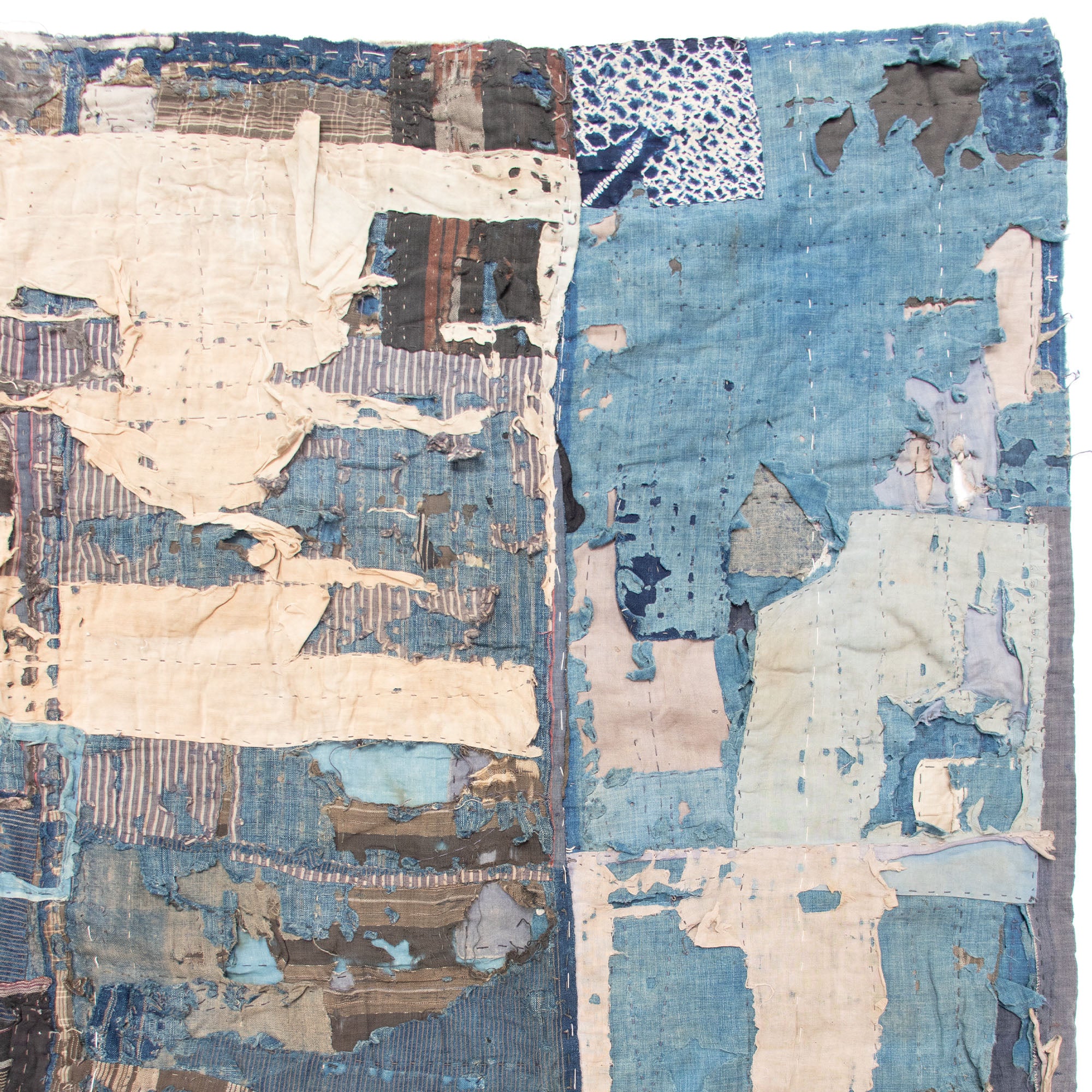 Boro Multilayer Blanket | Japanese  Indigo Dyed Cotton - Image 4