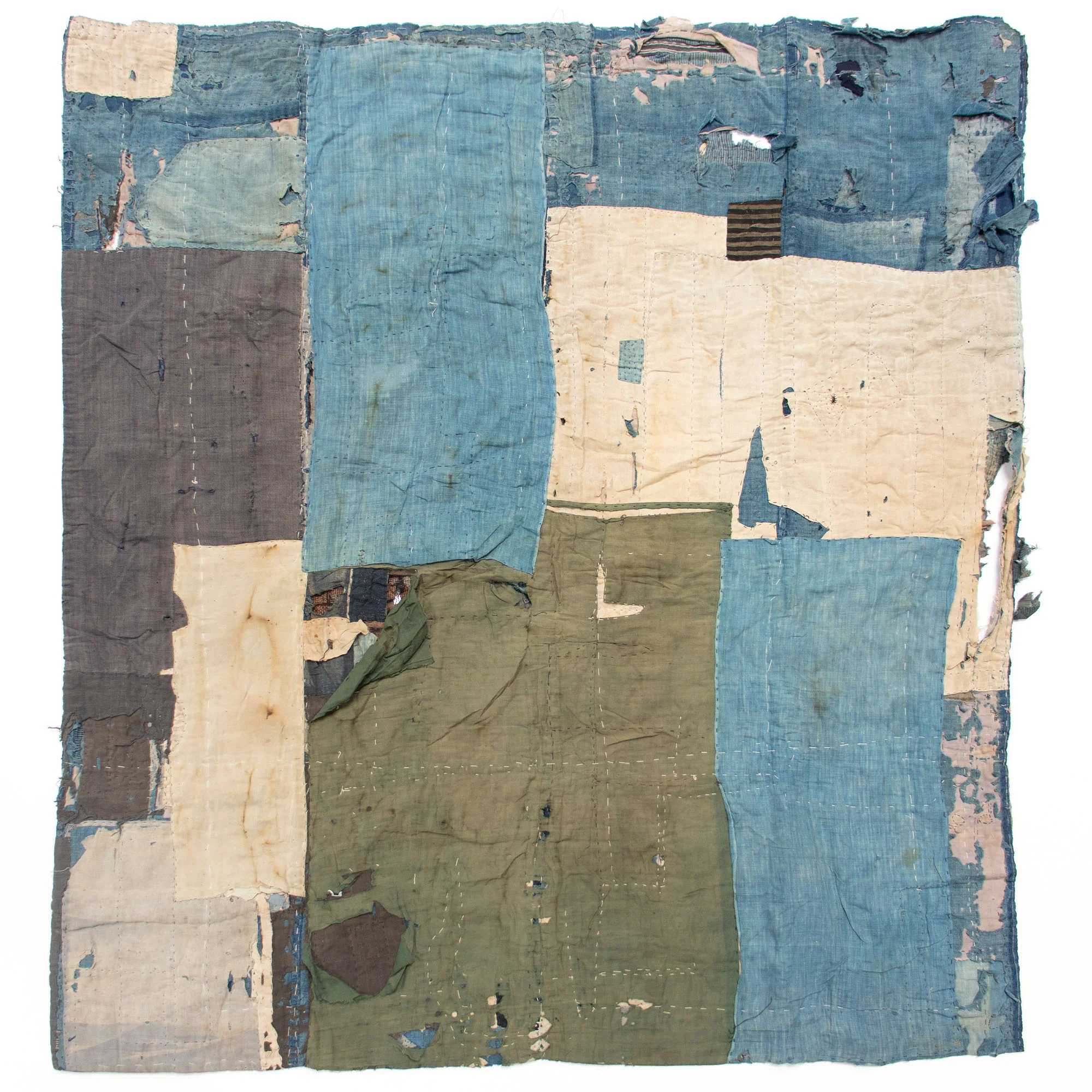 Boro Multilayer Blanket | Japanese  Indigo Dyed Cotton - Image 6