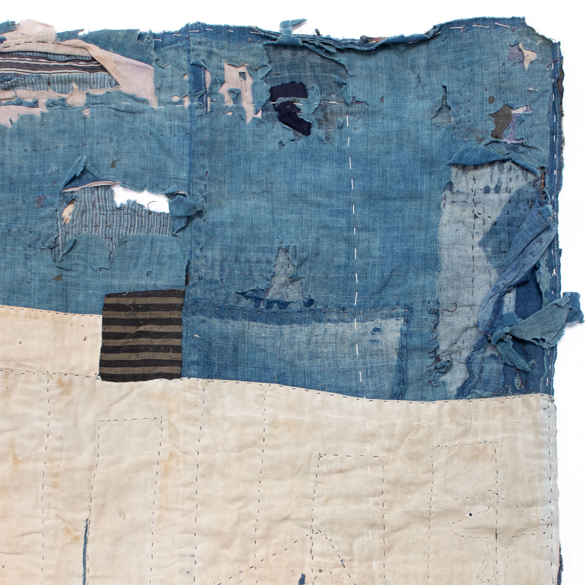 Boro Multilayer Blanket | Japanese  Indigo Dyed Cotton - Image 7