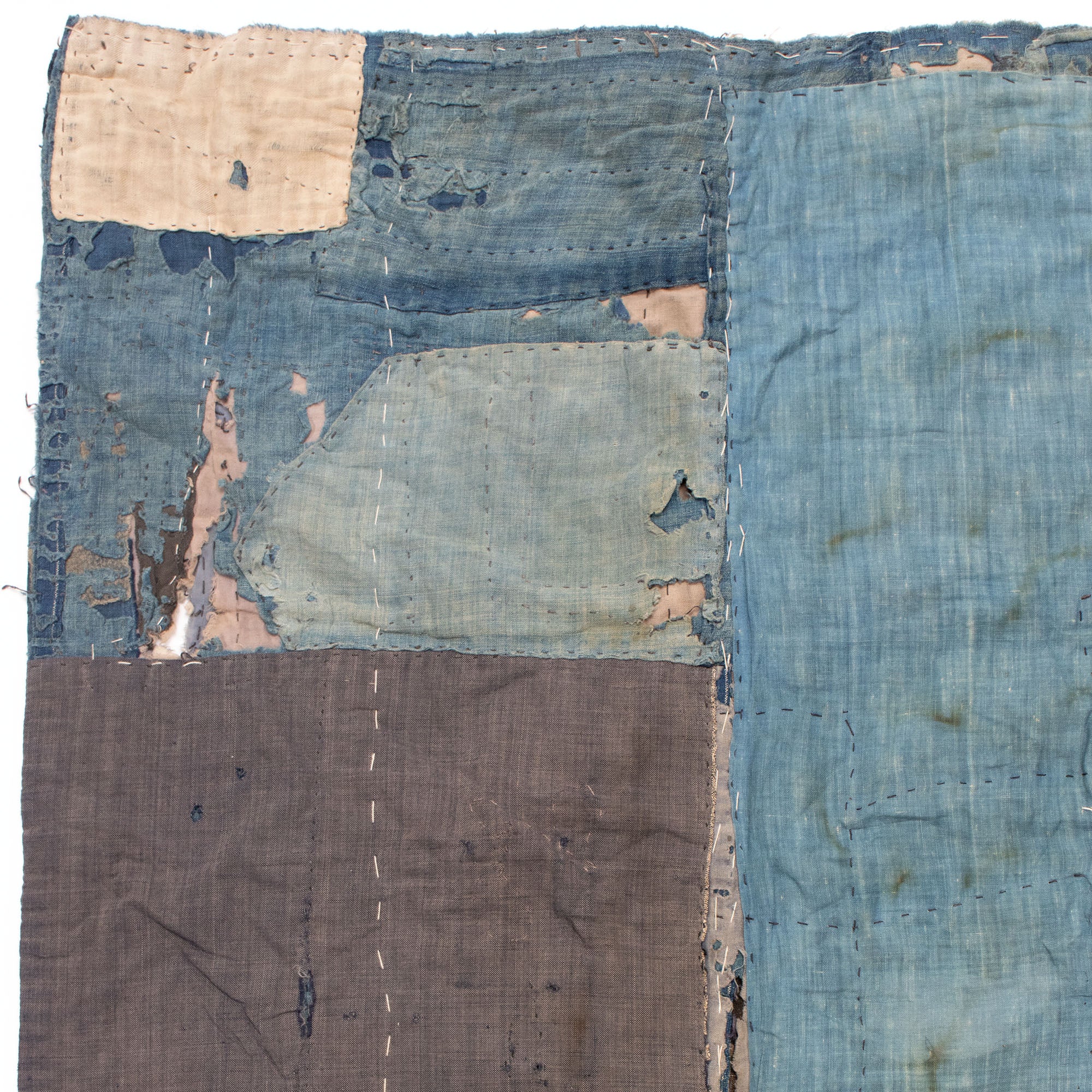 Boro Multilayer Blanket | Japanese  Indigo Dyed Cotton - Image 9