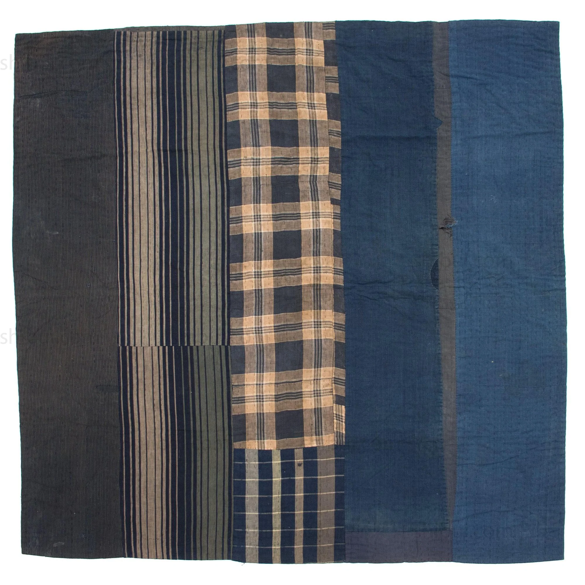 Boro Multilayer Blanket  Made From Happi Coat |  Japanese Indigo - Image 2