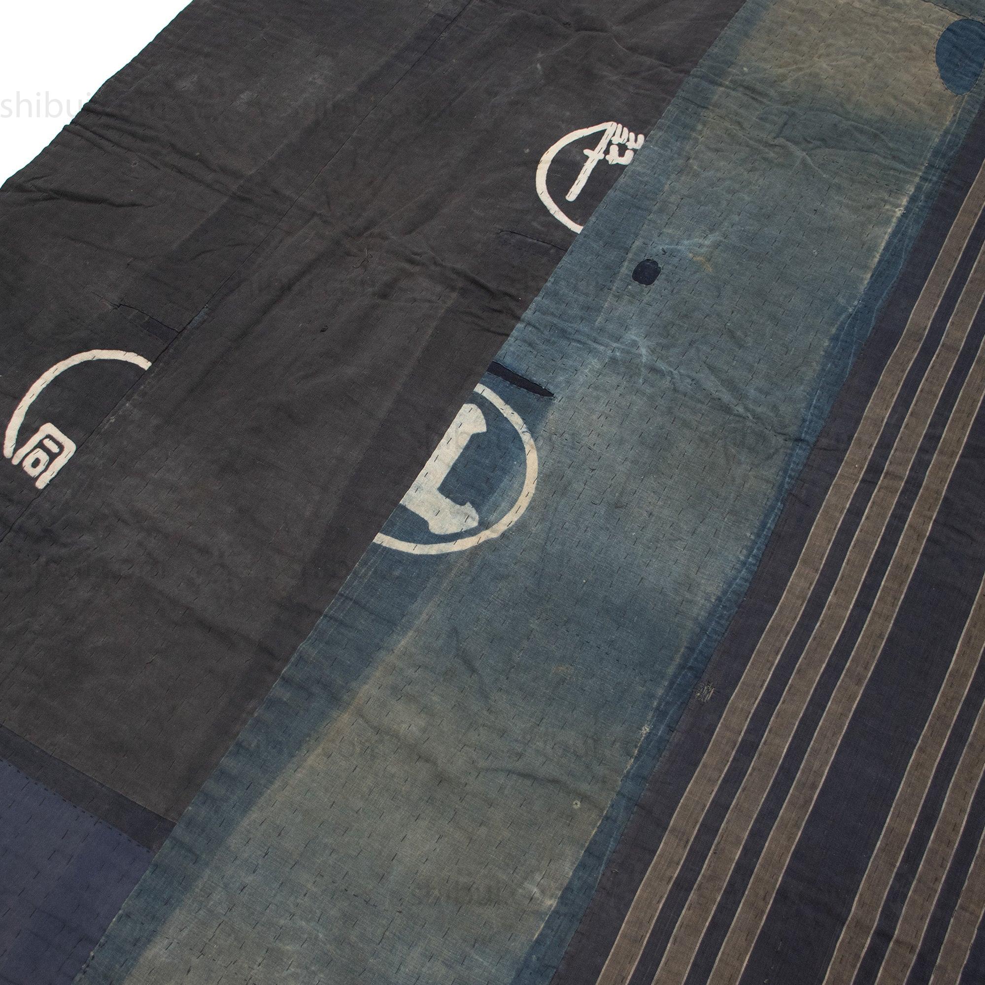 Boro Multilayer Blanket  Made From Happi Coat |  Japanese Indigo - Image 3