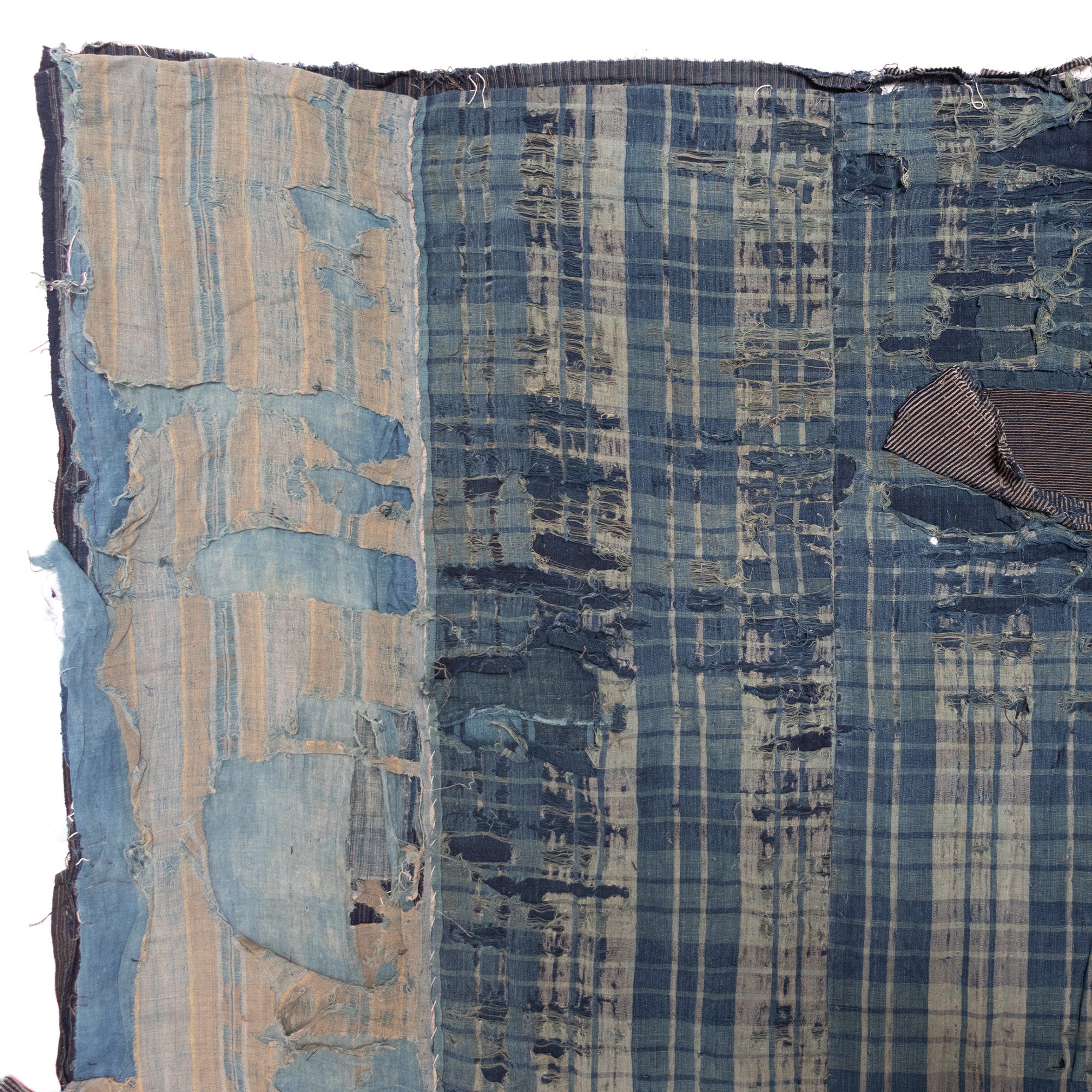 Boro Multilayer Blanket  Made From Shima |  Japanese Indigo - Image 3