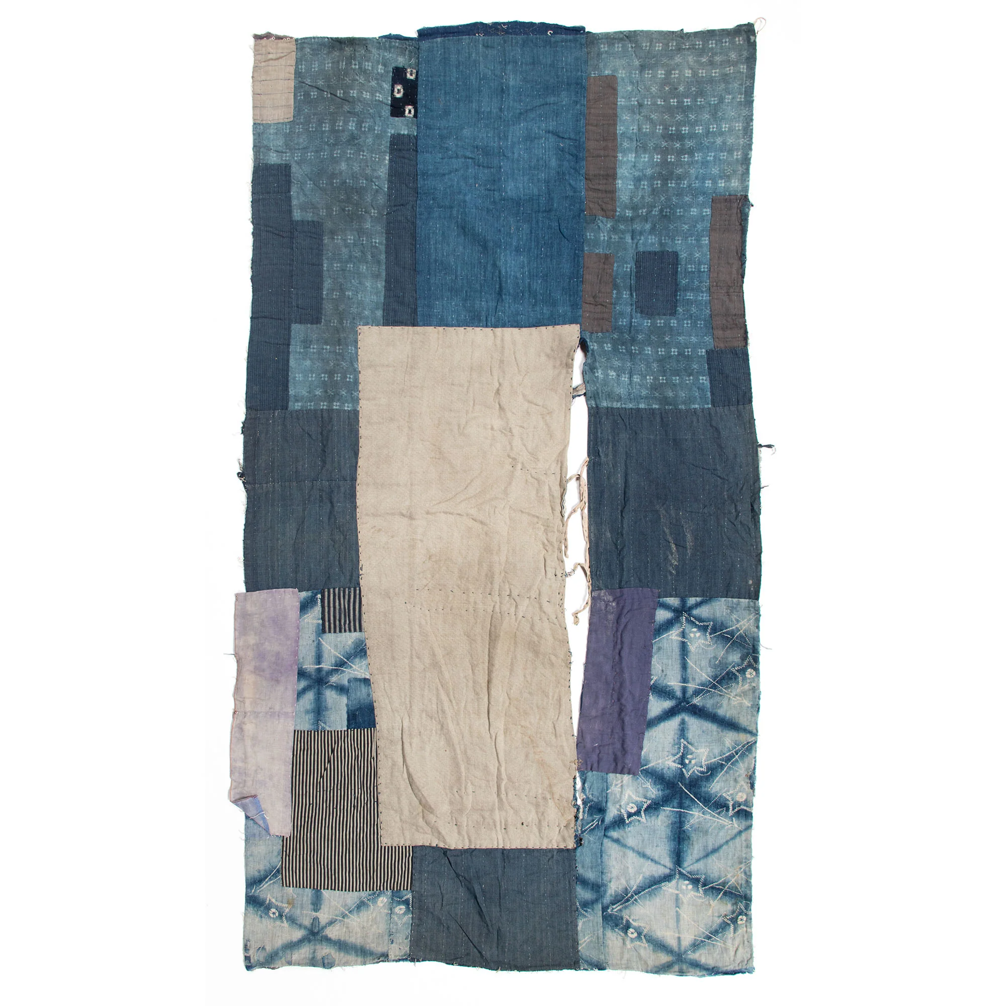 Boro &  Sashiko Multilayer Blanket | Japanese  Indigo Dyed Cotton