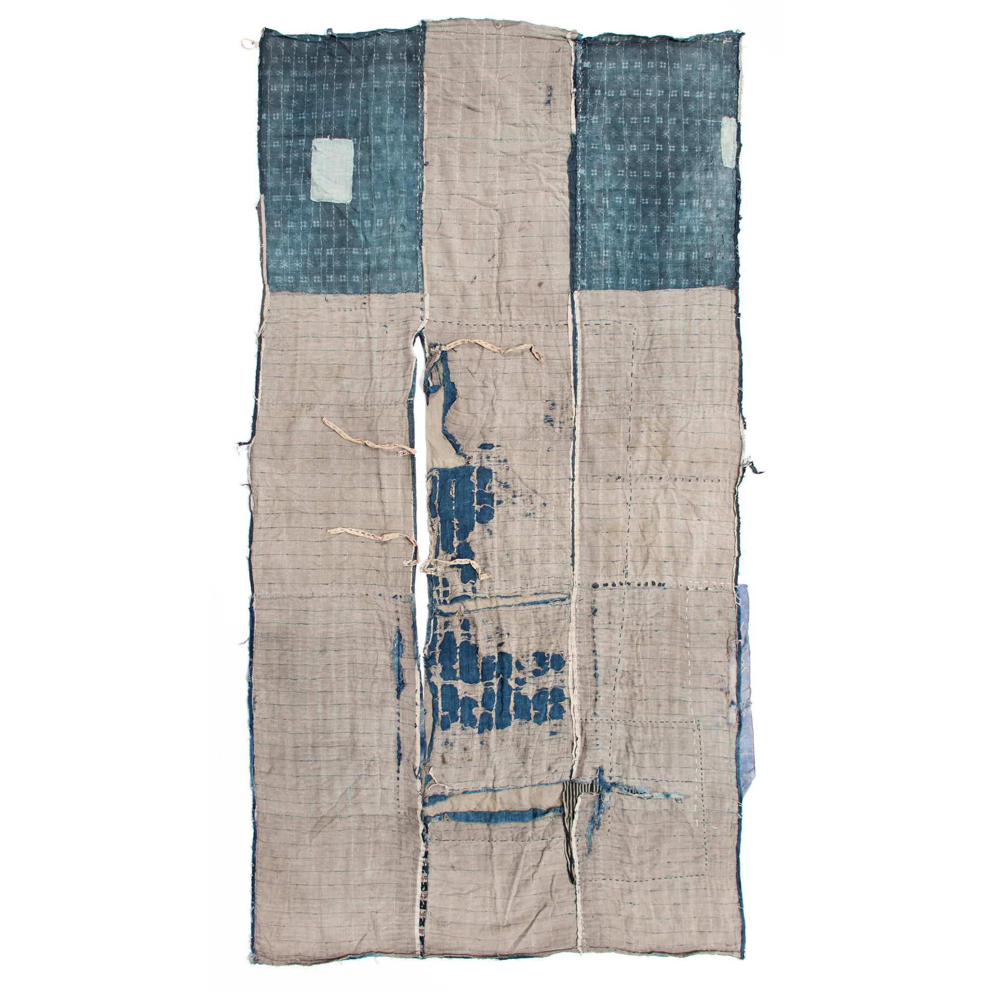 Boro &  Sashiko Multilayer Blanket | Japanese  Indigo Dyed Cotton - Image 2