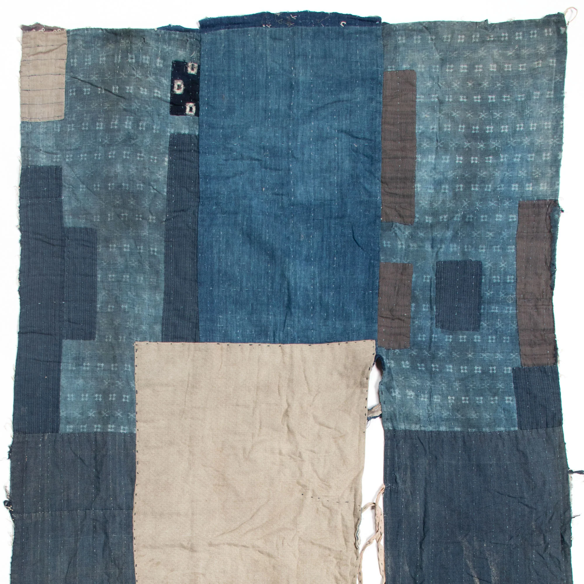 Boro &  Sashiko Multilayer Blanket | Japanese  Indigo Dyed Cotton - Image 6