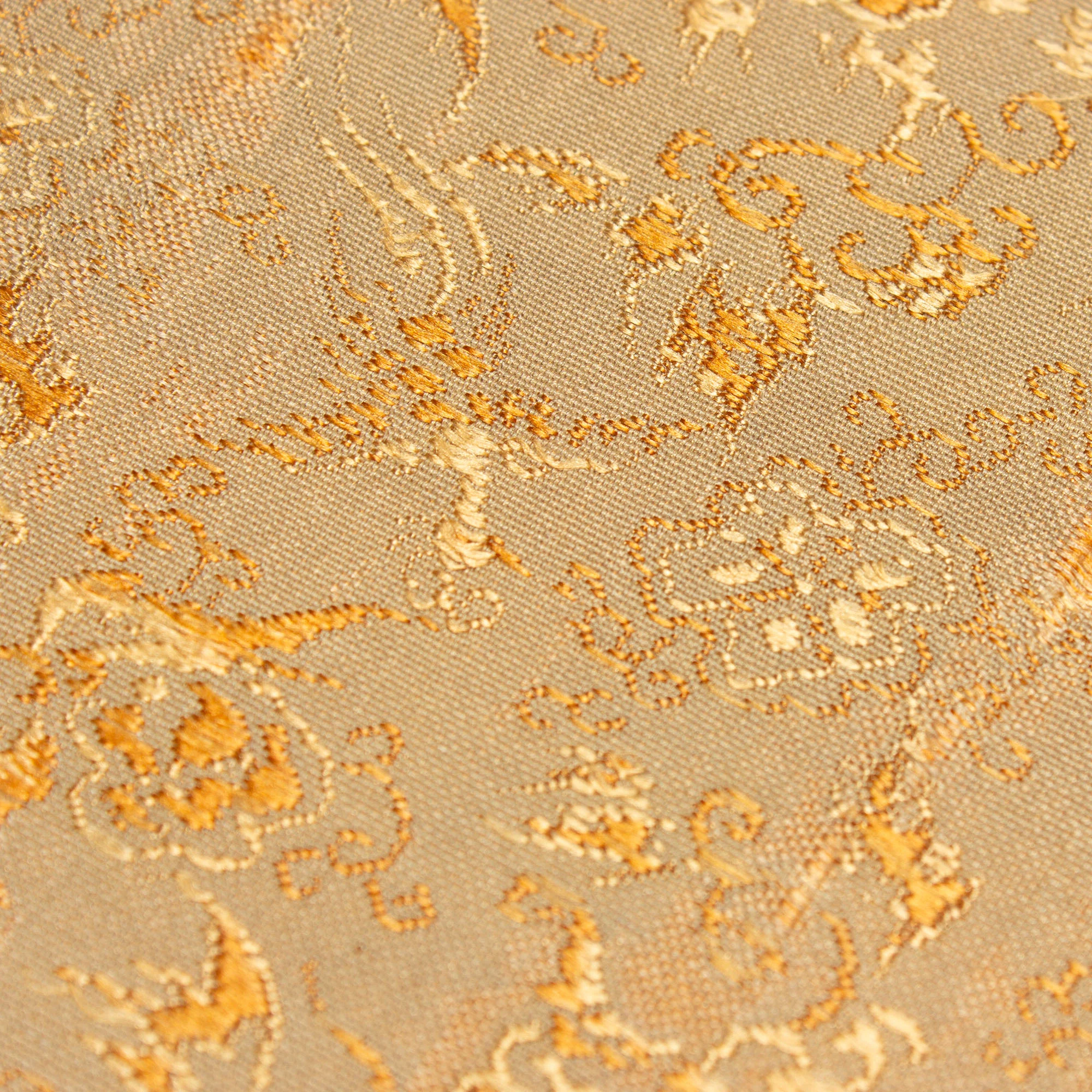 Brocade Silk Textile Fragment  19th Century - Image 3
