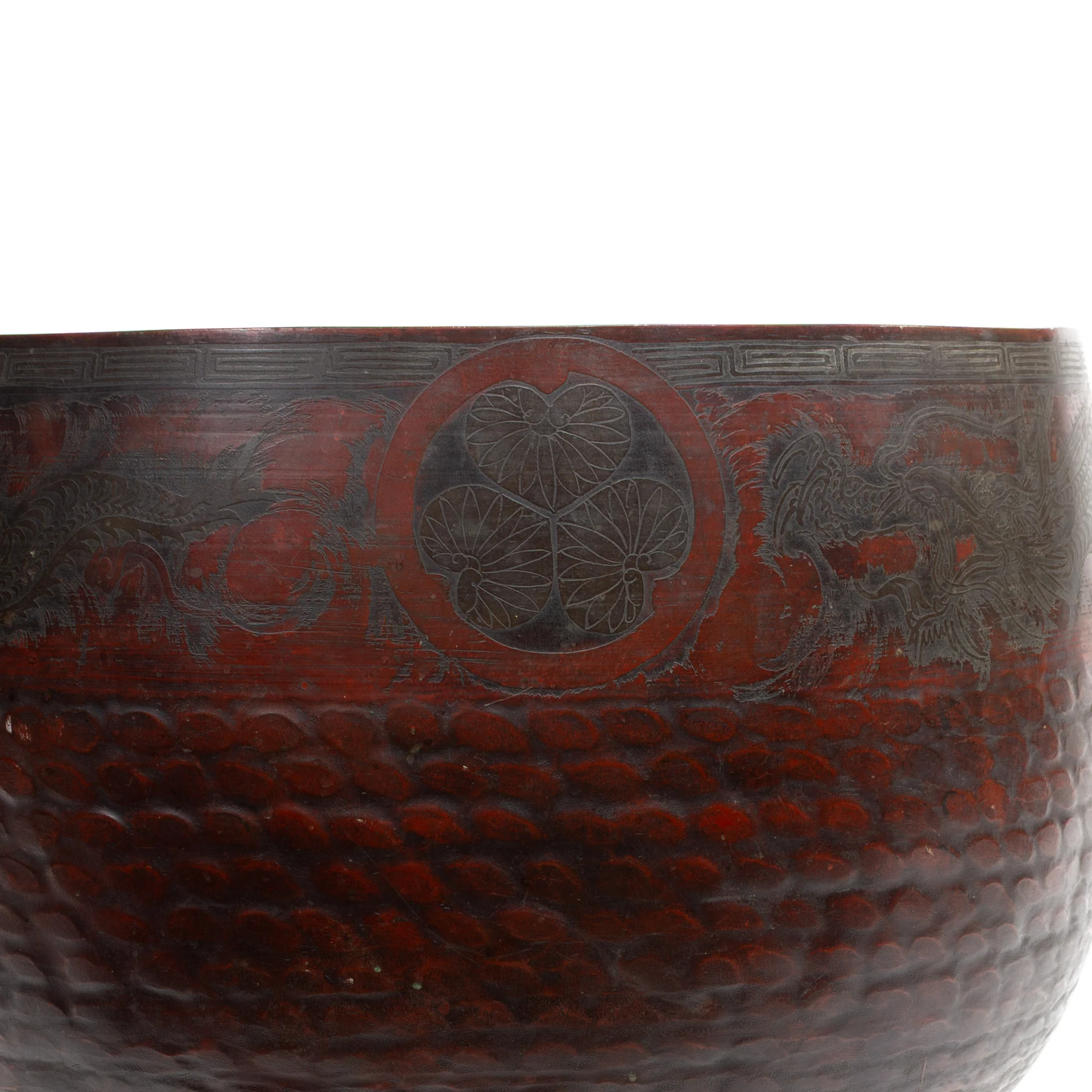 Large Orin Buddhist Bell | Tokugawa Family Crest and Dragon - Image 3