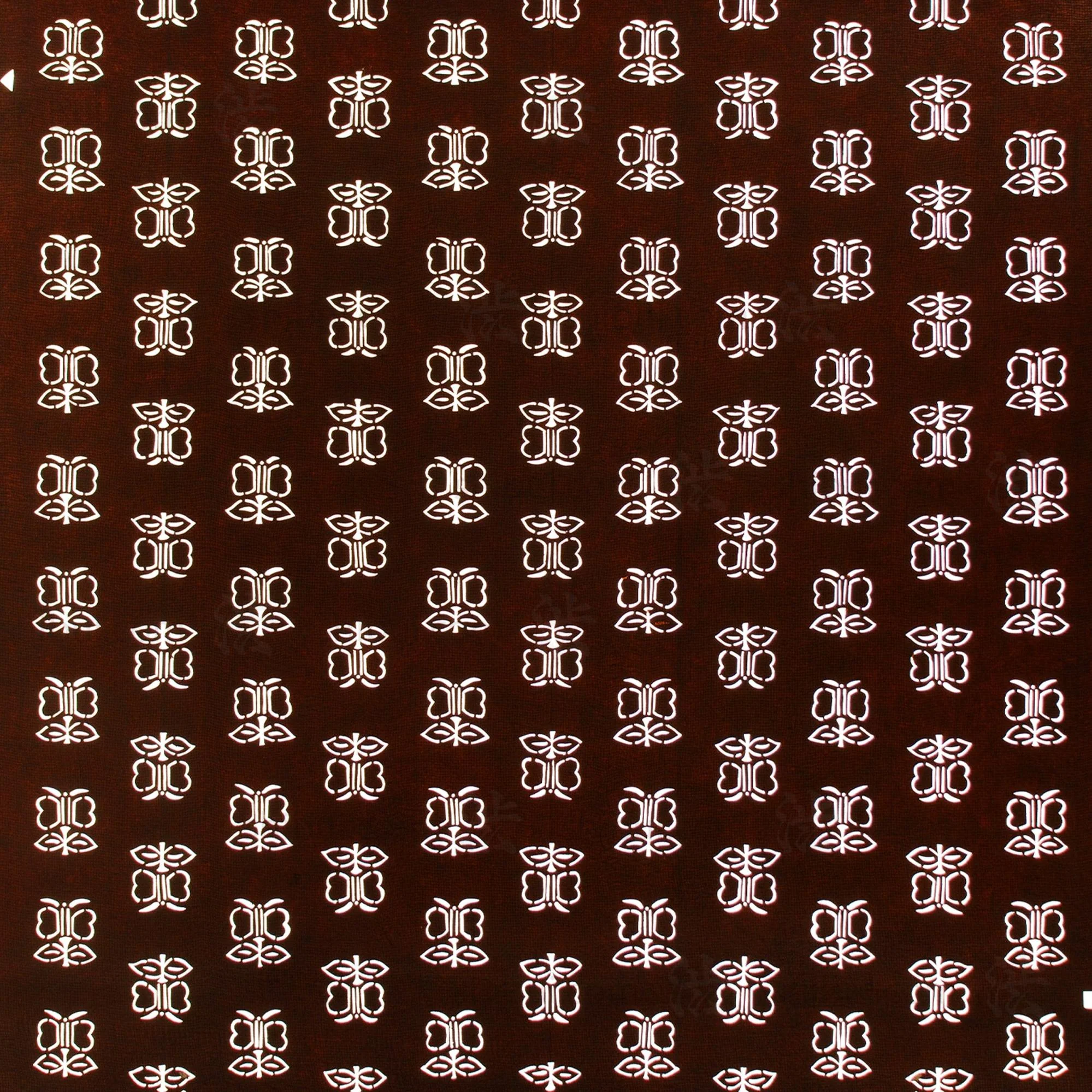 Butterfly Motif Katagami | Japanese Lacquered Paper Stencil - Image 2