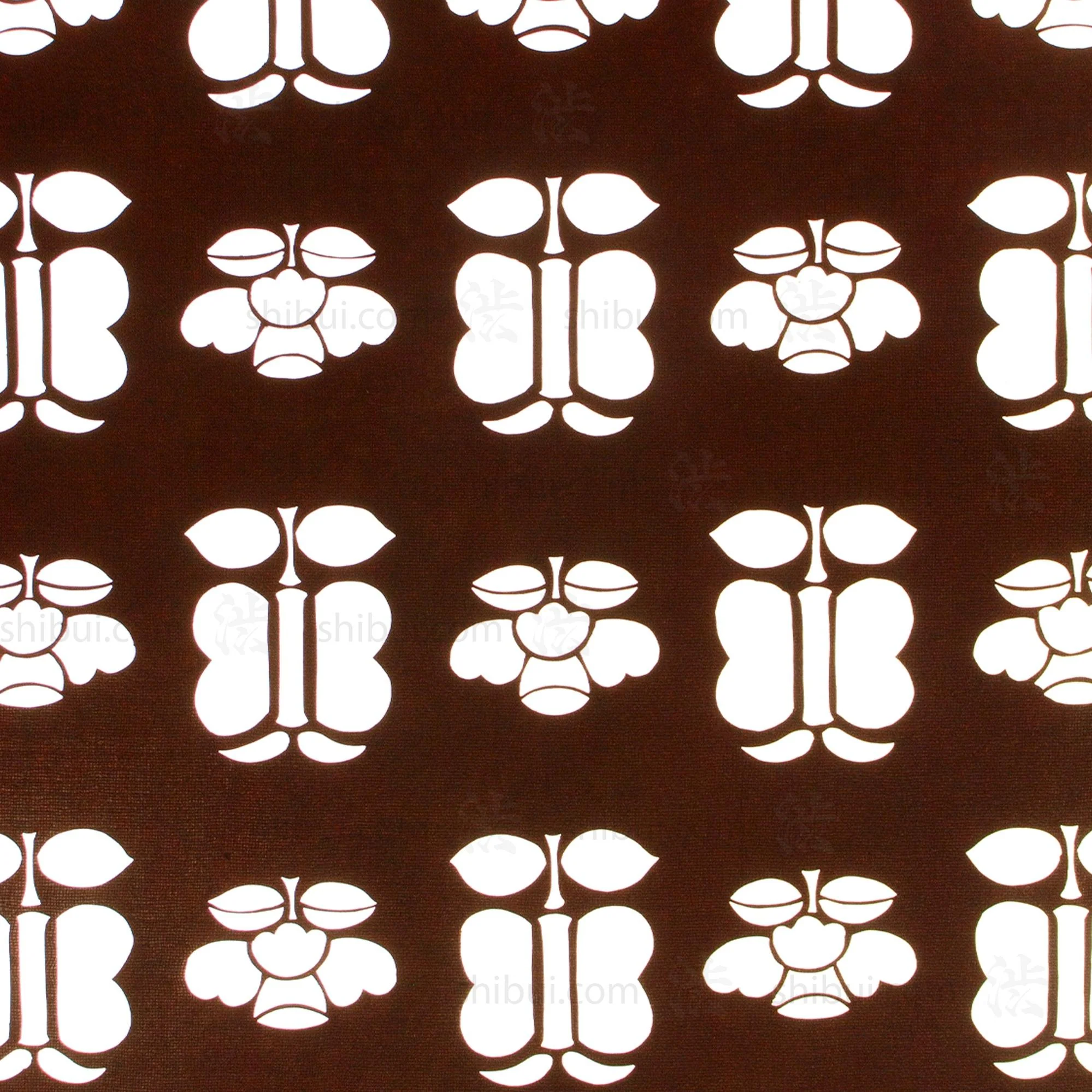 Mid Century Butterfly Motif Katagami | Japanese Lacquered Paper Stencil - Image 2