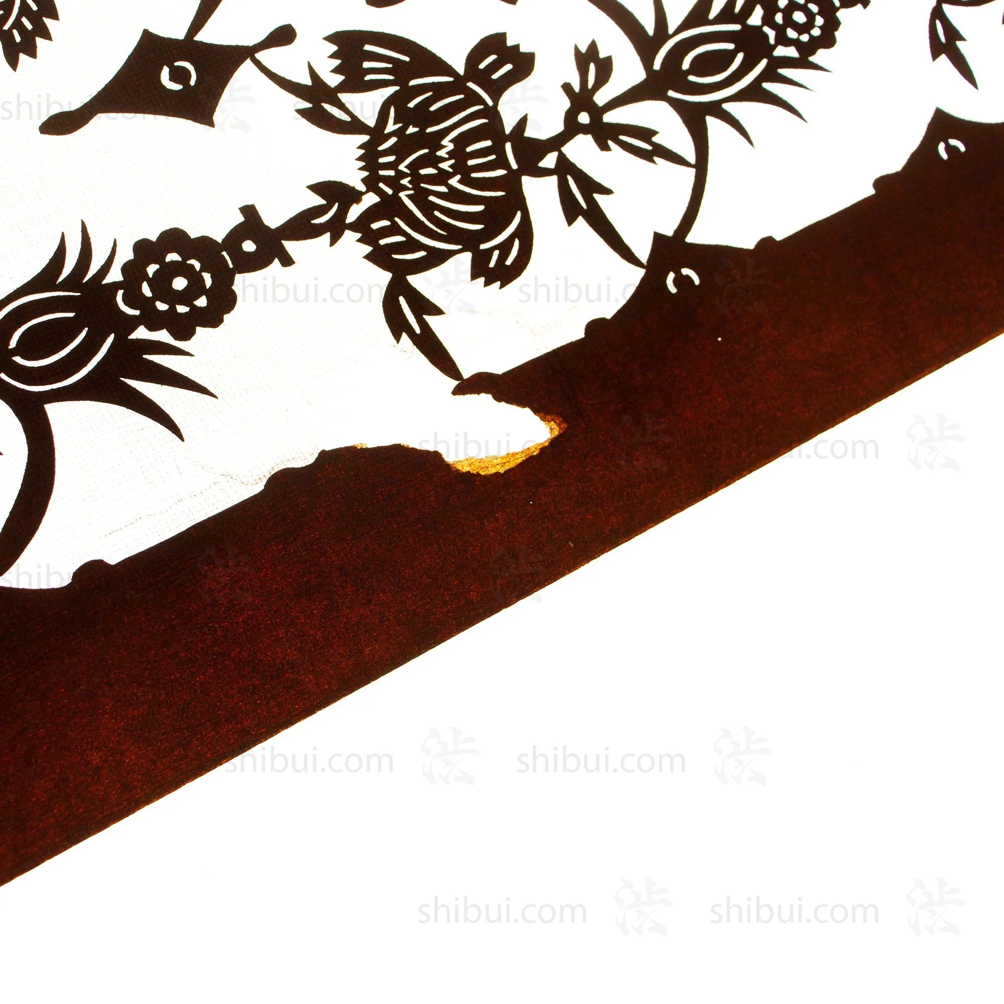 Carnation Motif Katagami | Japanese Lacquered Paper Stencil - Image 3