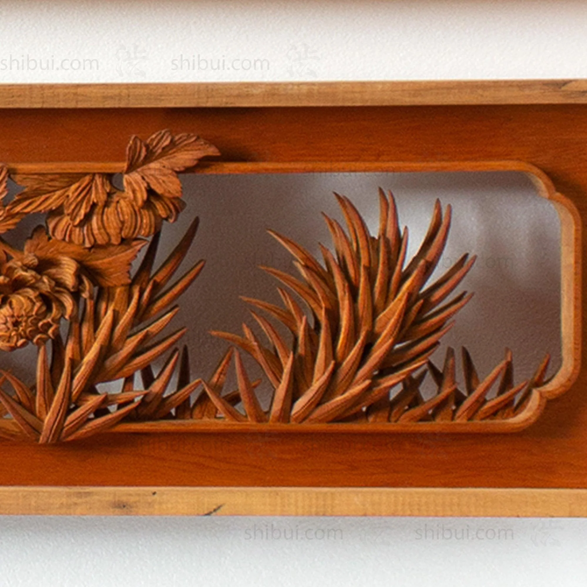 Carved Ranma | Japanese Transom Screen | Sugi (Japanese Cedar) | Japanese Architectural Decor - Image 4