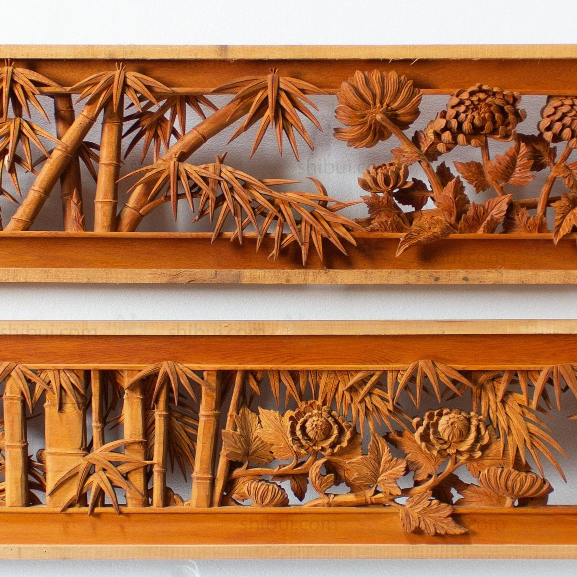 Carved Ranma | Japanese Transom Screen | Sugi (Japanese Cedar) | Japanese Architectural Decor - Image 7