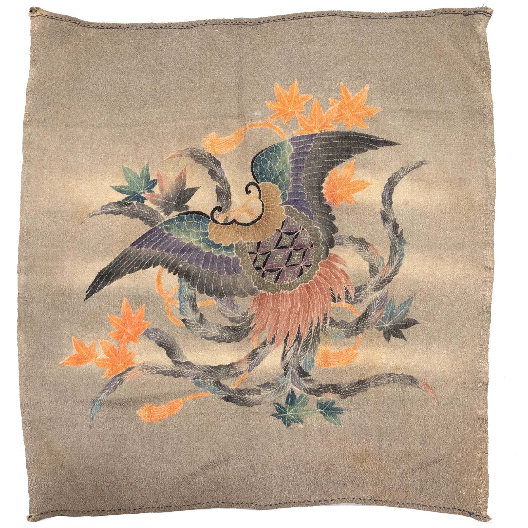 Chirimen Fukusa with Celestial Cape Japanese Antique Gift Cover - Image 2