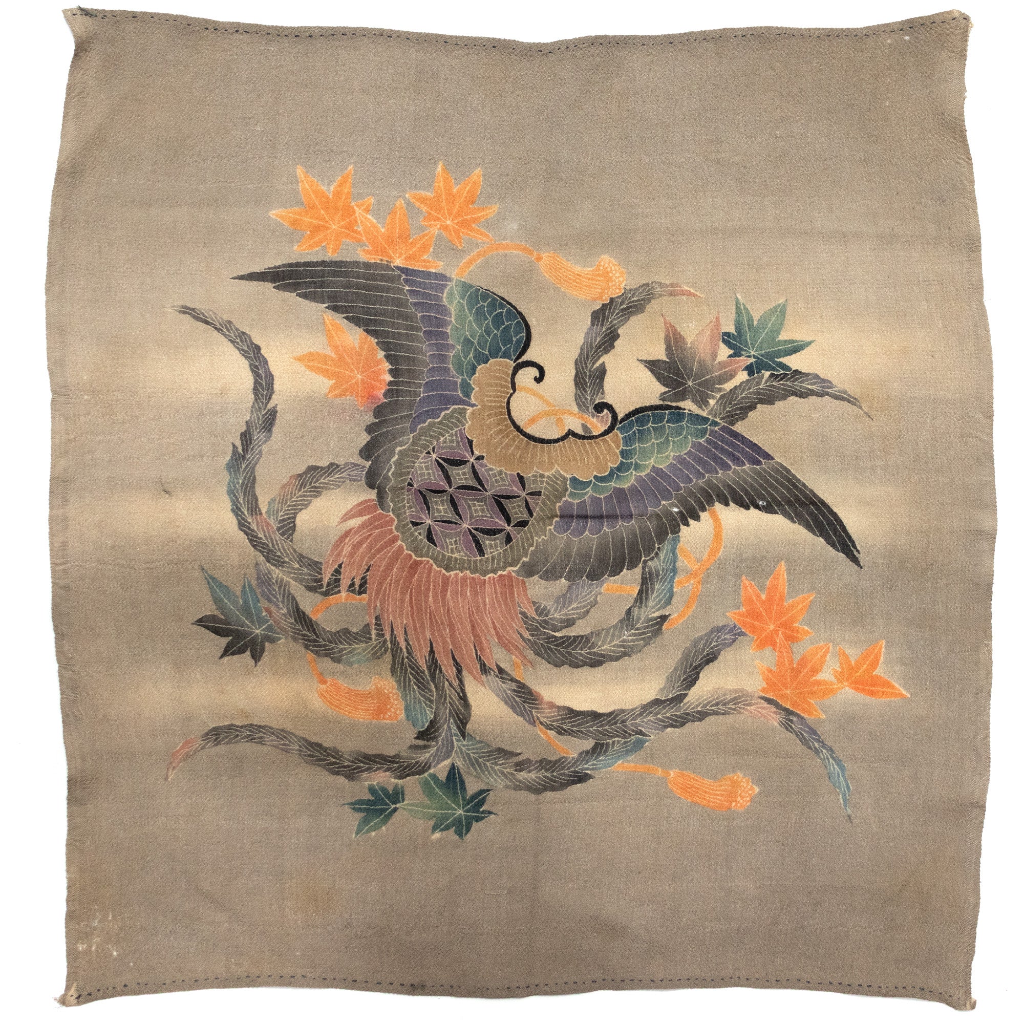 Chirimen Fukusa with Celestial Cape Japanese Antique Gift Cover - Image 3