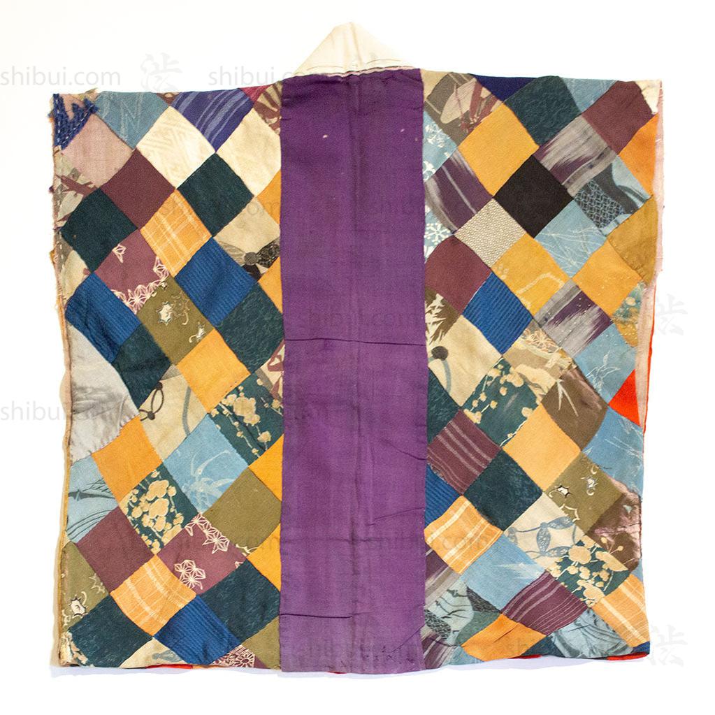 Chirimen Silk Yose Juban Japanese Antique Kimono - Image 3