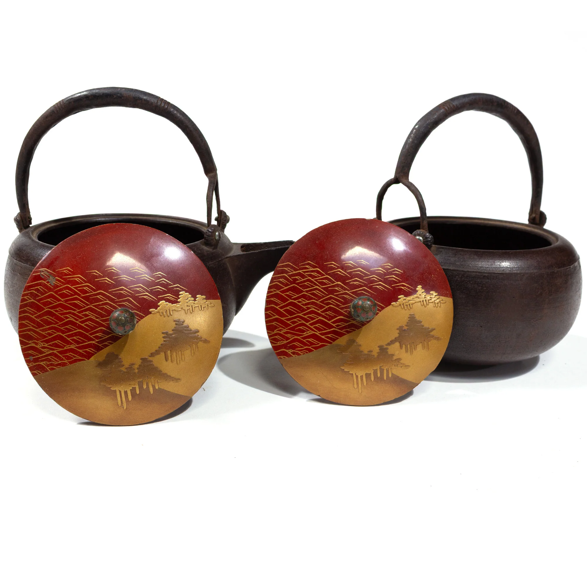 Chōshi | Sake Ewer Pair With Maki-e Lids - Image 12