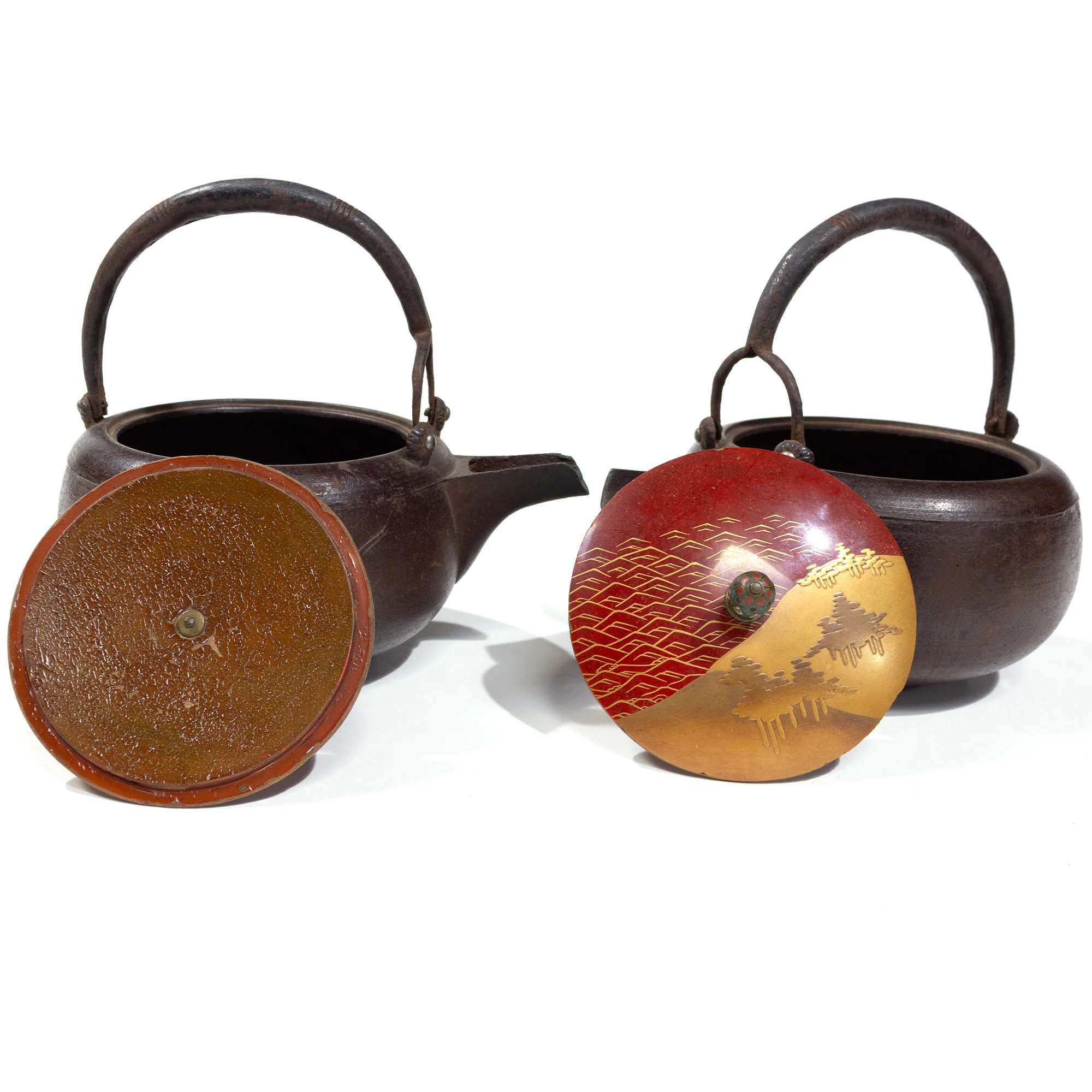 Chōshi | Sake Ewer Pair With Maki-e Lids - Image 13