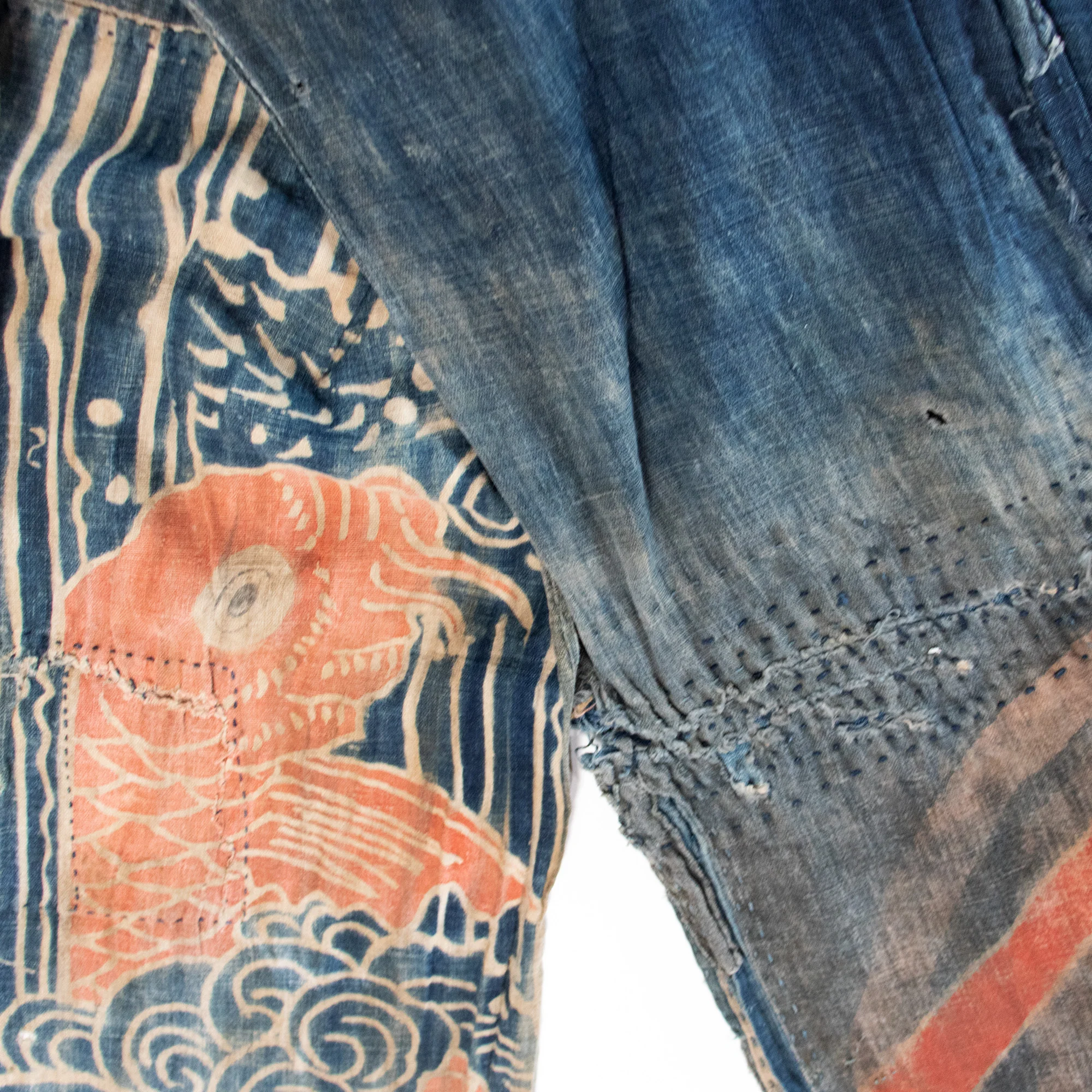 Climbing Koi Tsutsugaki Umagake | Festival Horse Banner | Japanese Indigo - Image 5