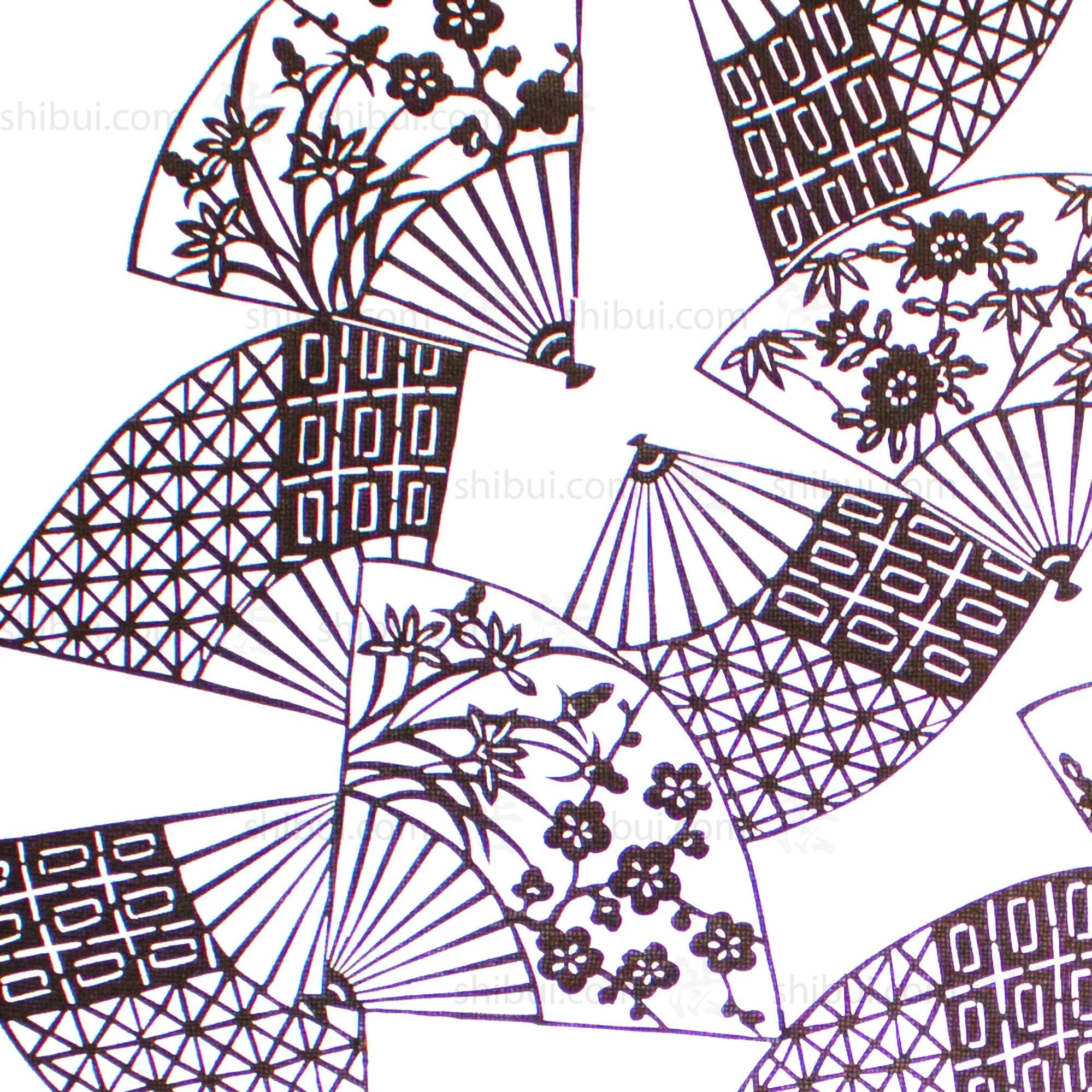 Katagami  Japanese Lacquered Paper Stencil - Image 3