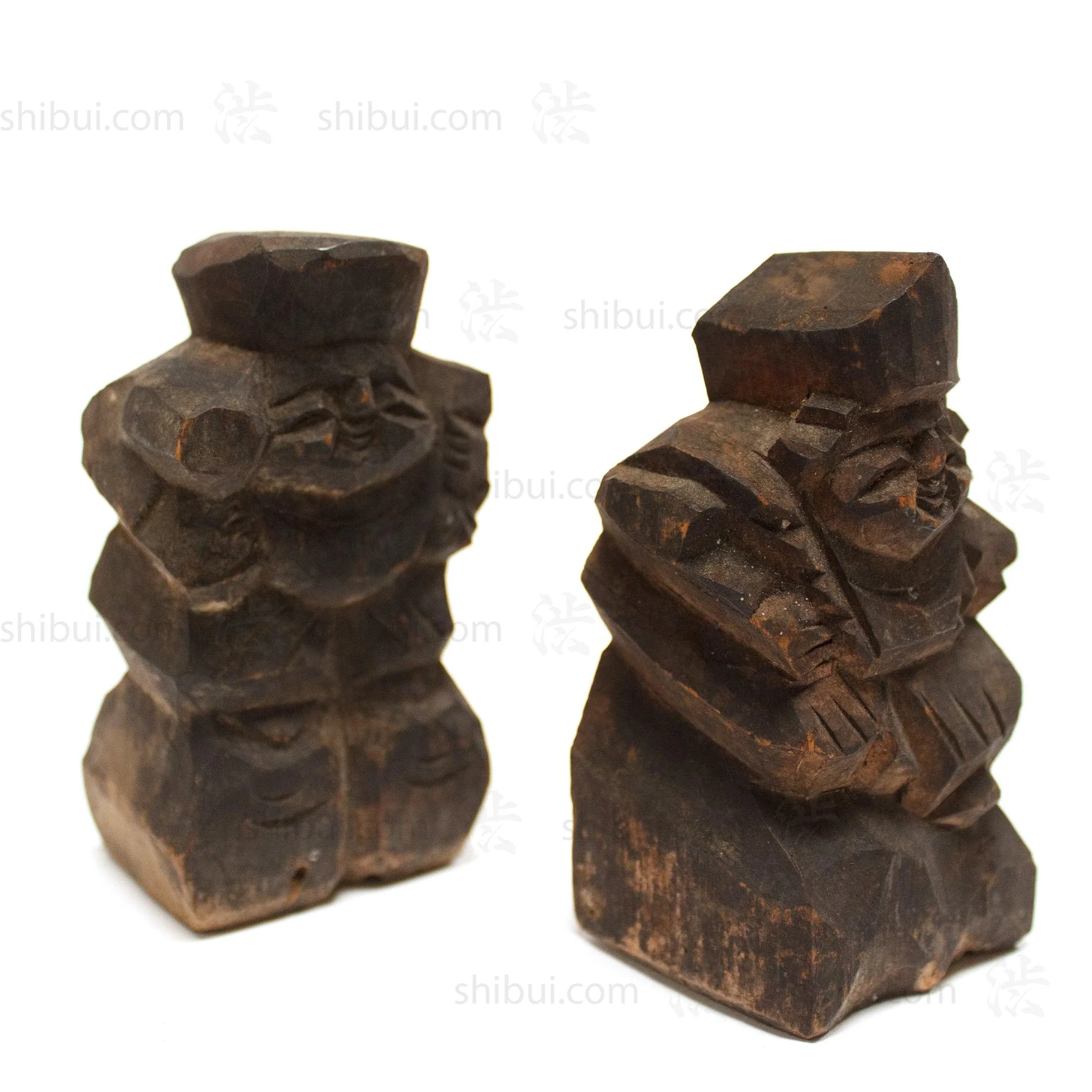 Daikoku and Ebisu | Hand Carved Wood | Seven Lucky Gods - Image 3