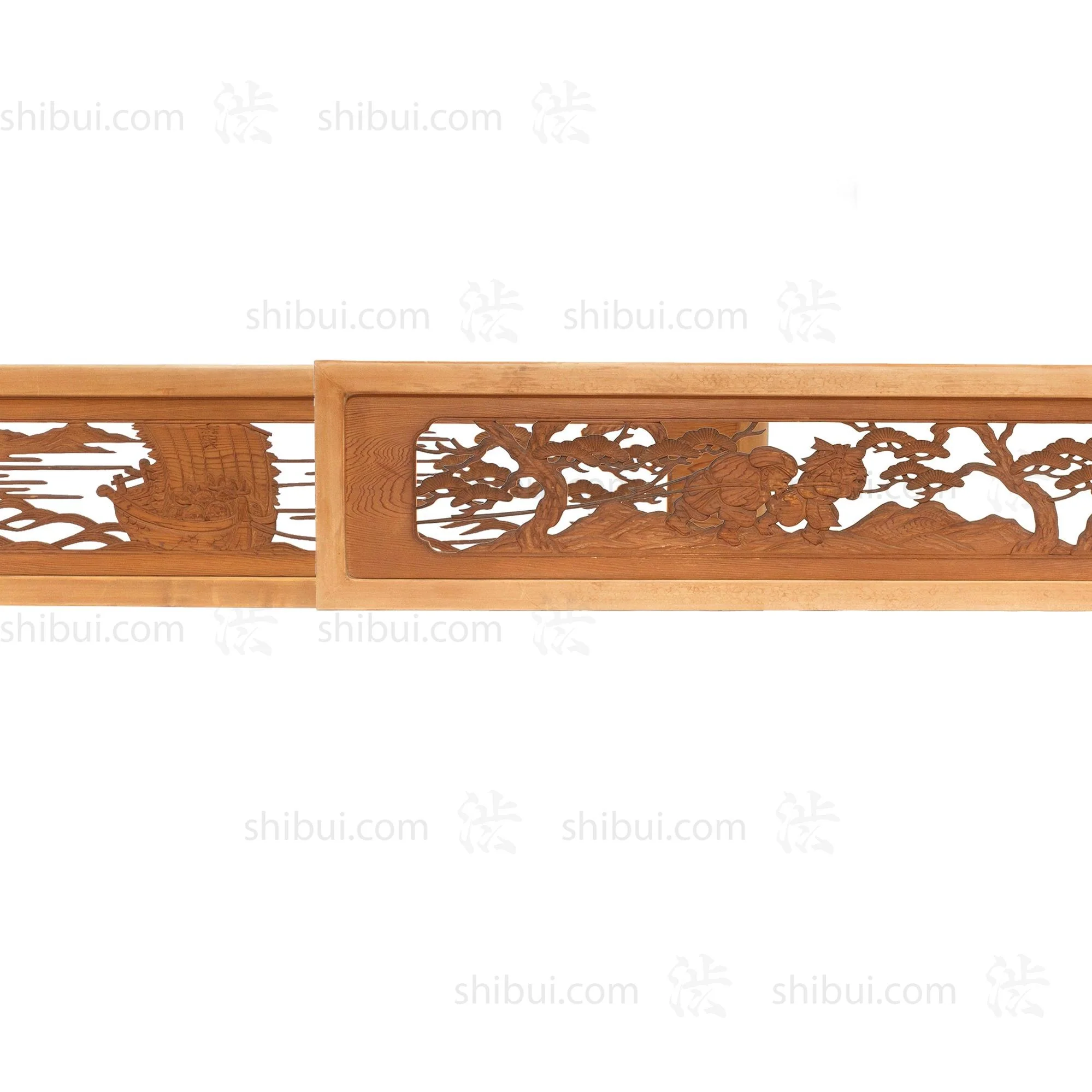 Daikoku and Ebisu with Ship of Treasures Ranma | Japanese Transom | Japanese Decor - Image 8