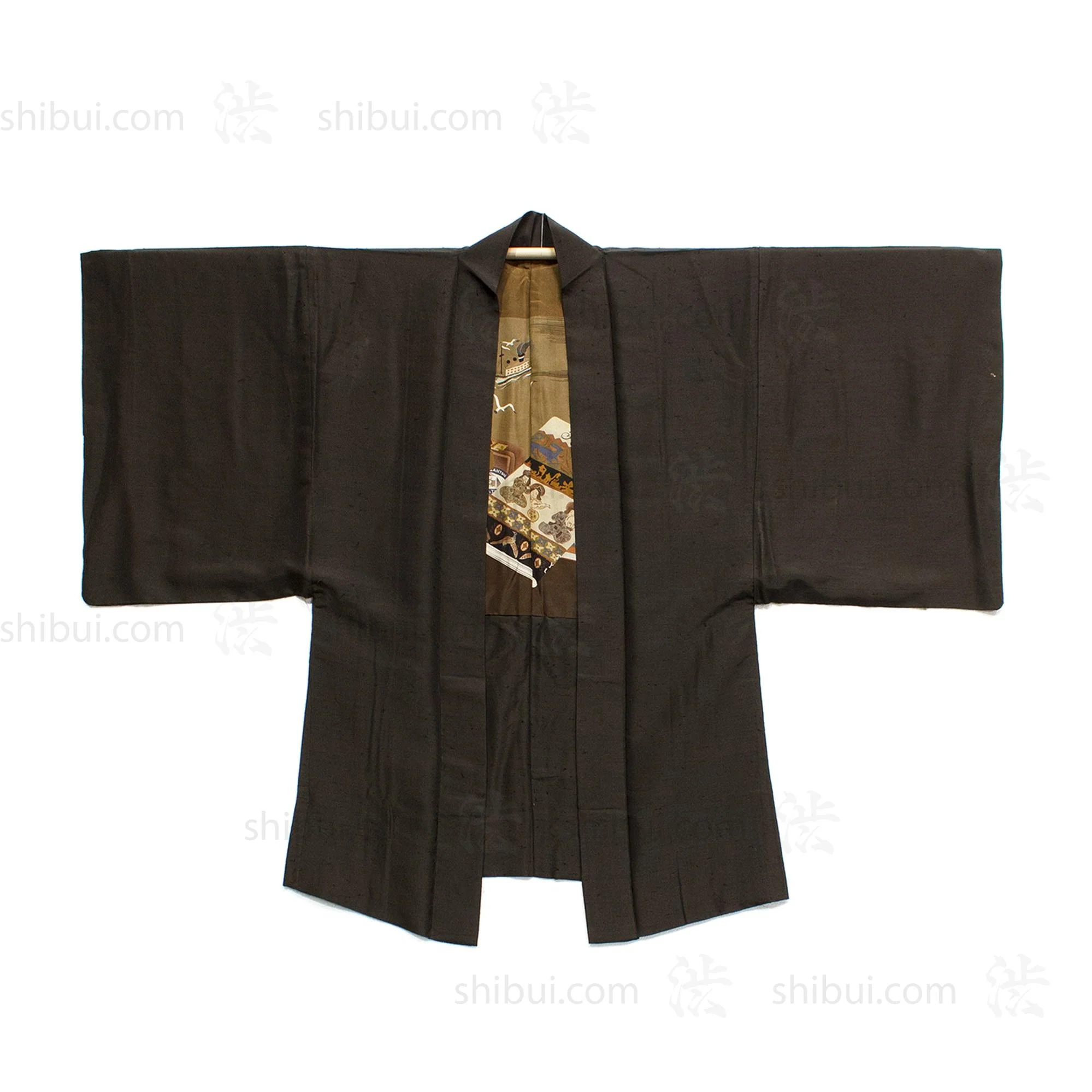 Art Deco -  Early 20th Century Mens Haori With Travel Motif - Image 3