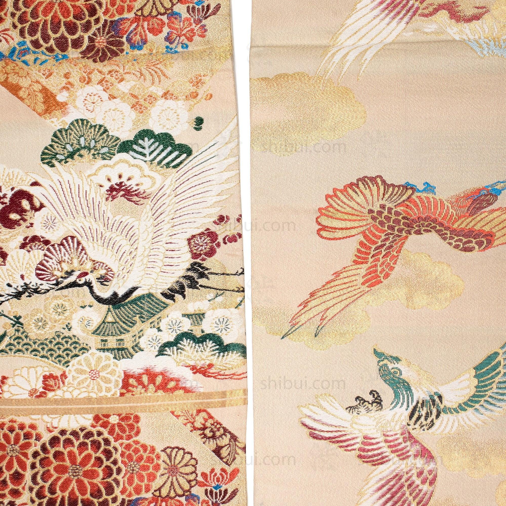 Double Sided Fukuro Obi | Japanese Silk Brocade - Image 2