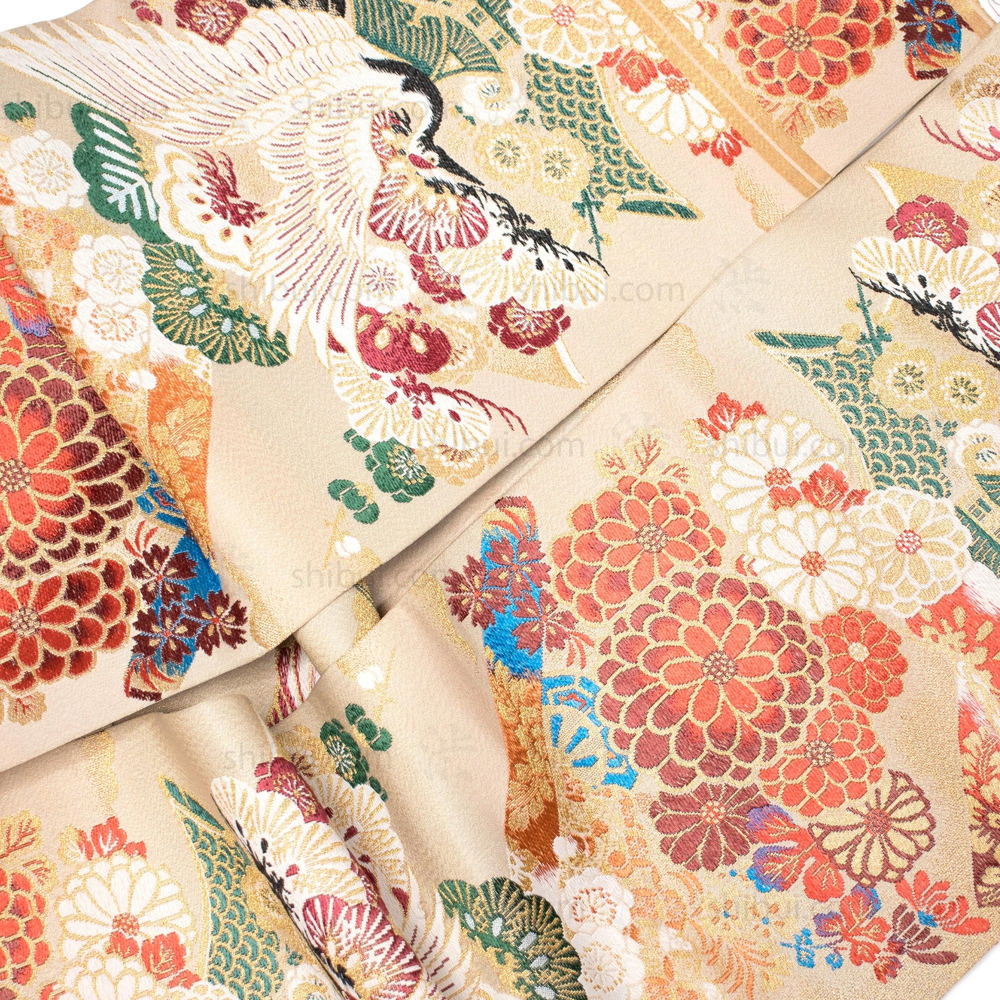 Double Sided Fukuro Obi | Japanese Silk Brocade - Image 3