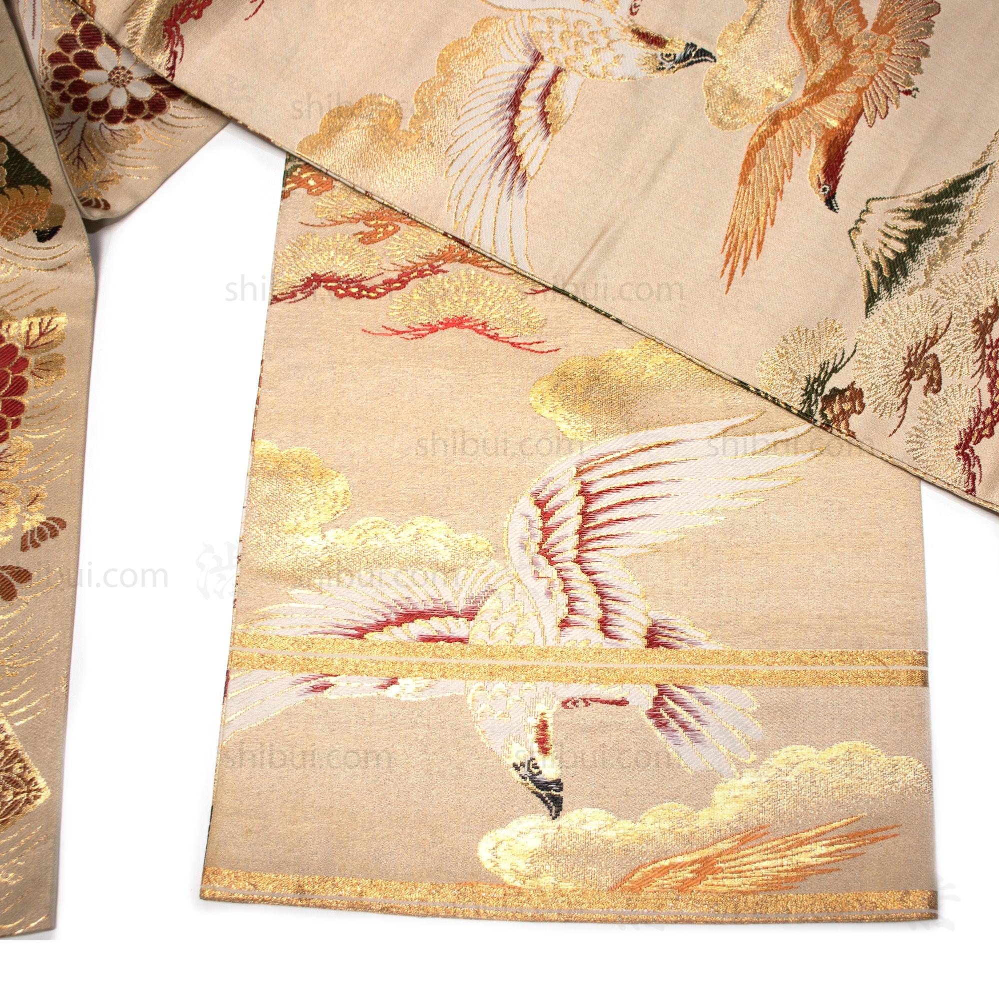 Double Sided Fukuro Obi | Japanese Silk Brocade - Image 2