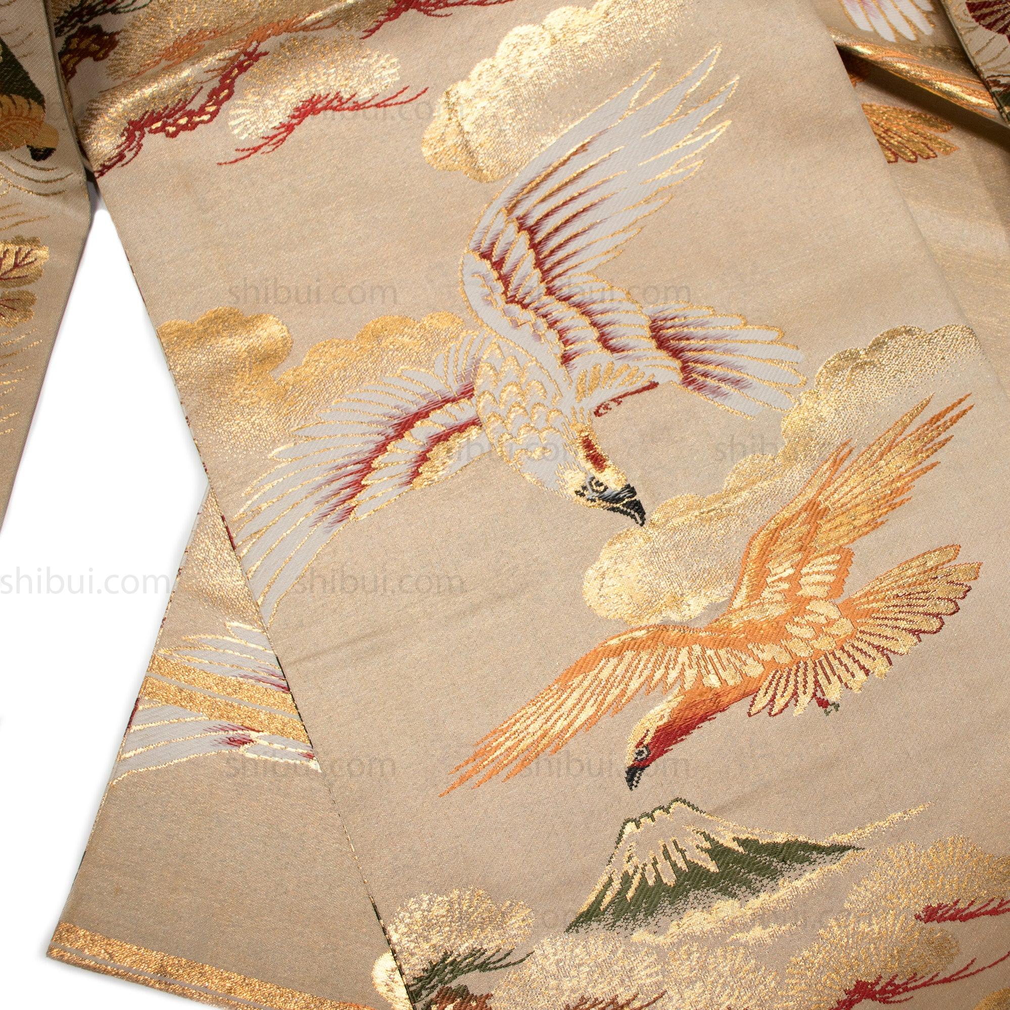 Double Sided Fukuro Obi | Japanese Silk Brocade - Image 3