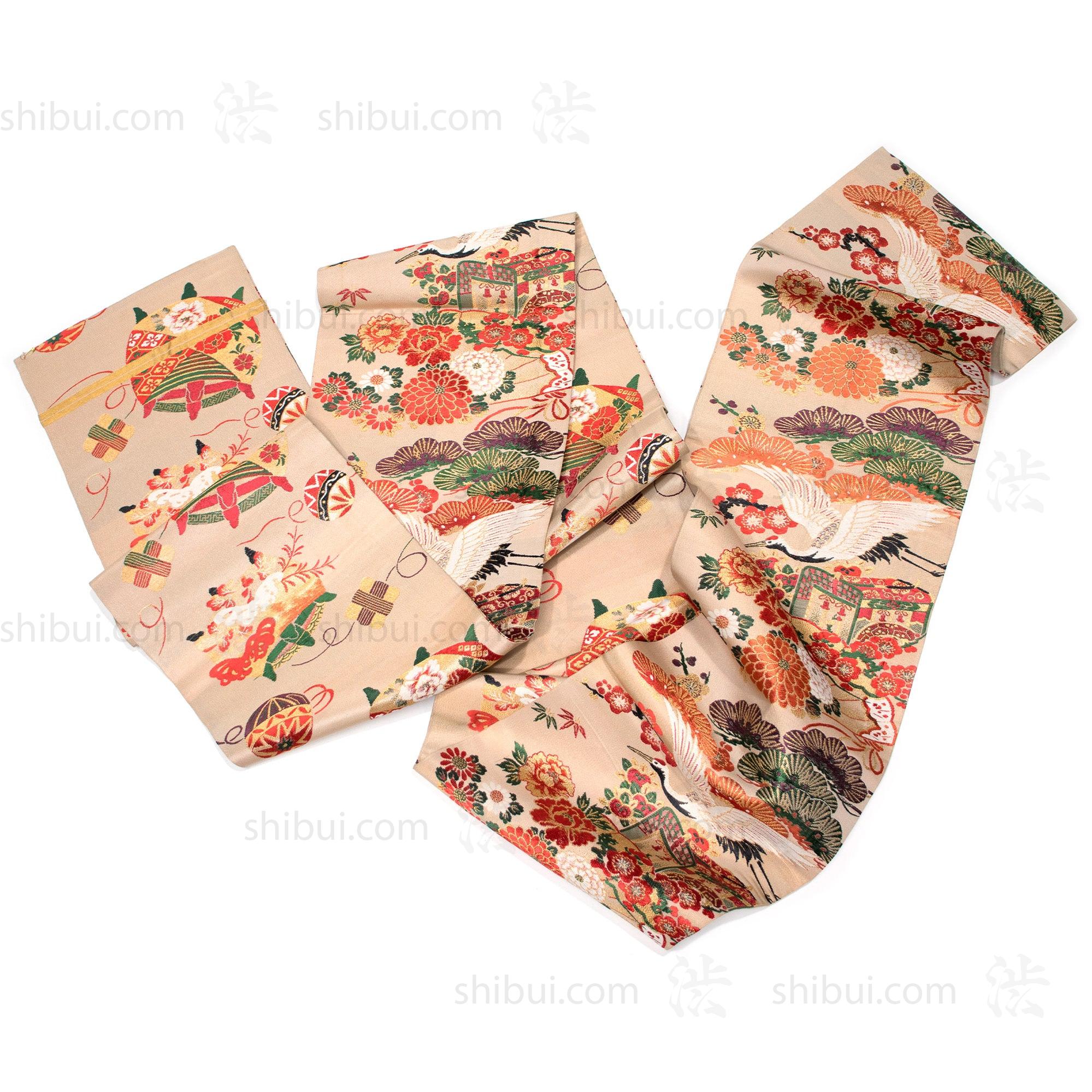 Double Sided Fukuro Obi | Japanese Silk Brocade - Image 2