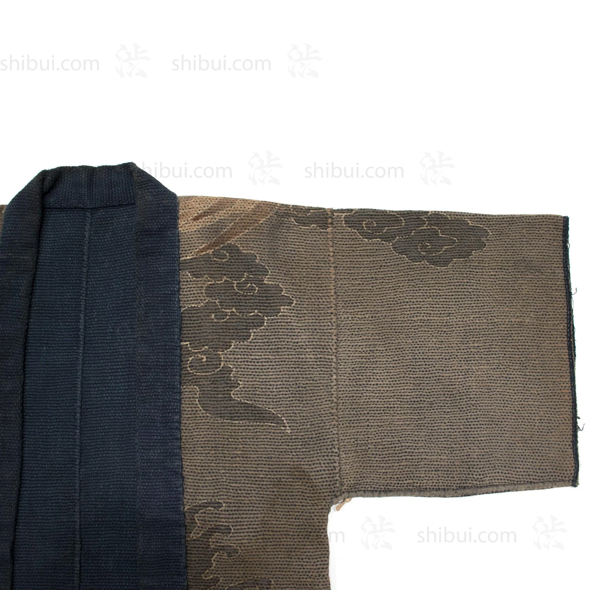 Dragon Shobo Hanten | Antique Japanese Reversible Sashiko Fireman's Coat - Image 6
