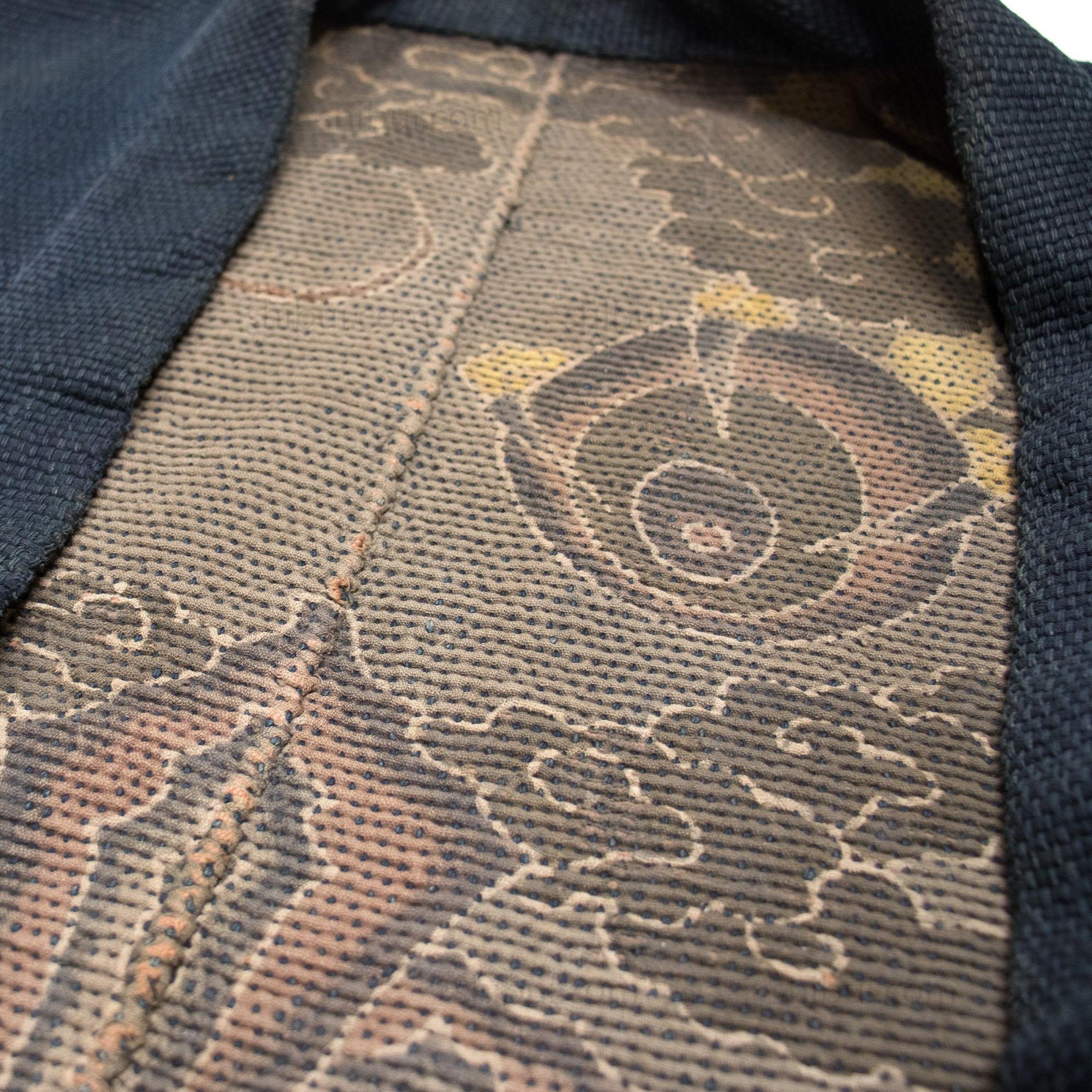 Dragon Shobo Hanten | Antique Japanese Reversible Sashiko Fireman's Coat - Image 7