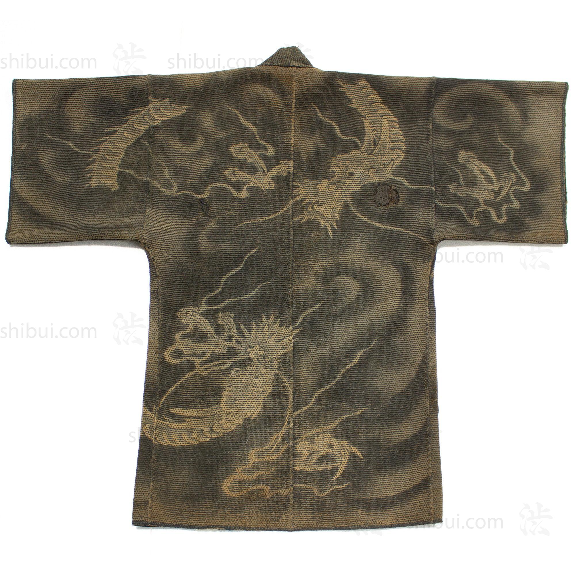 Dragon Tsutsugaki Hanten Antique Fireman's Coat