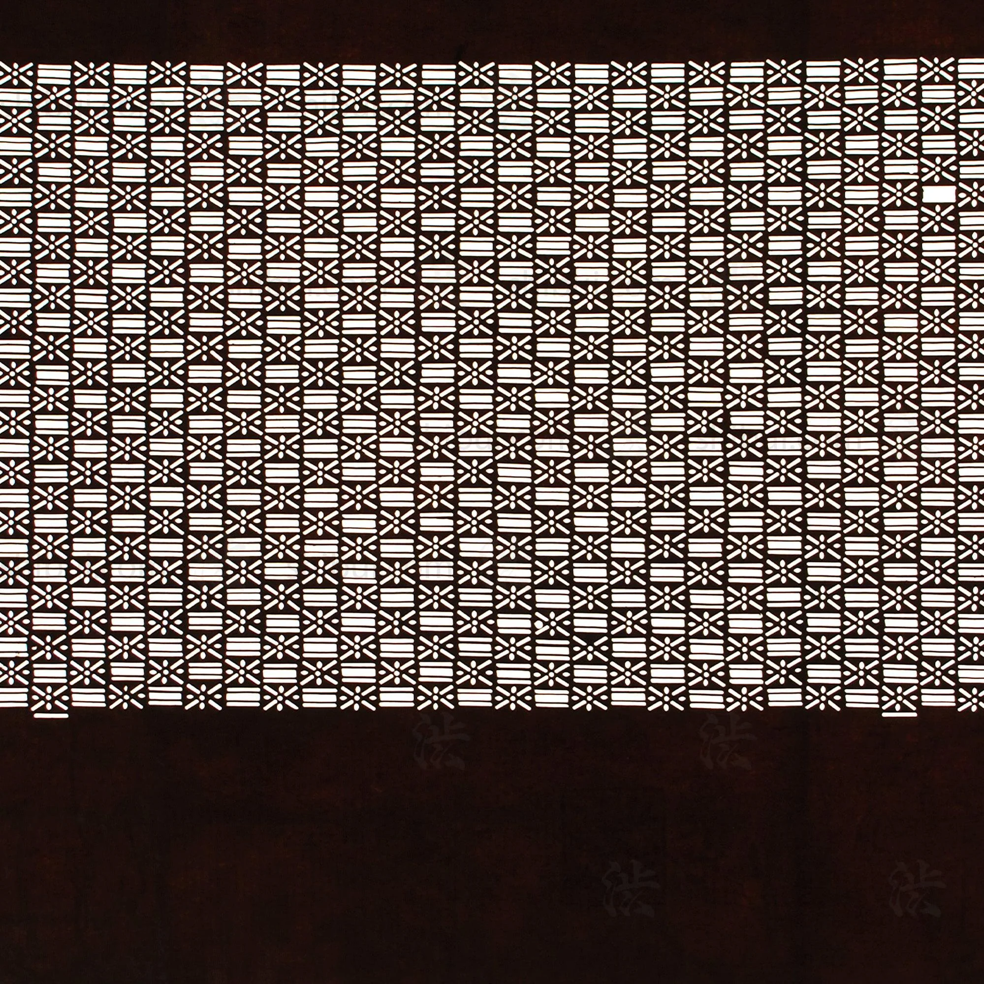 Edo Komon Katagami | Japanese Lacquered Paper Stencil - Image 4