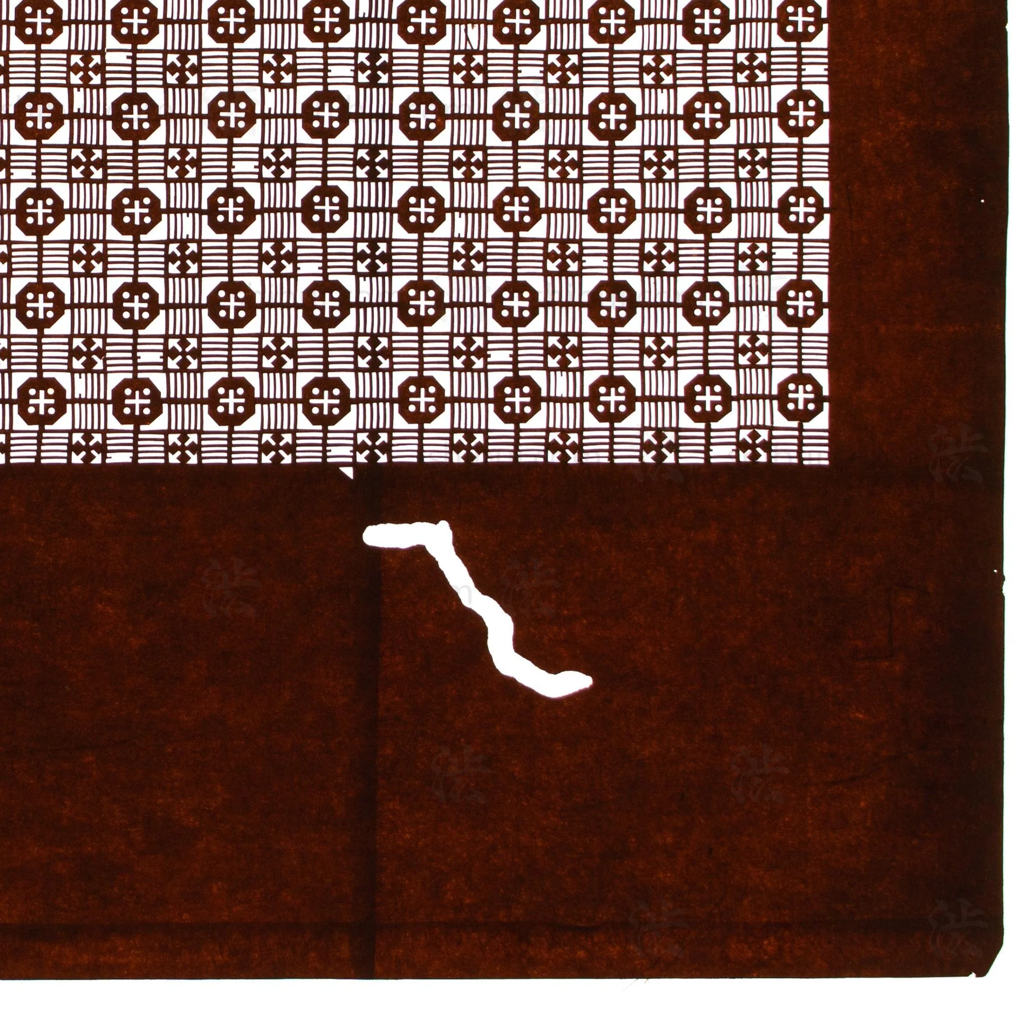 Edo Komon Katagami | Japanese Lacquered Paper Stencil - Image 4