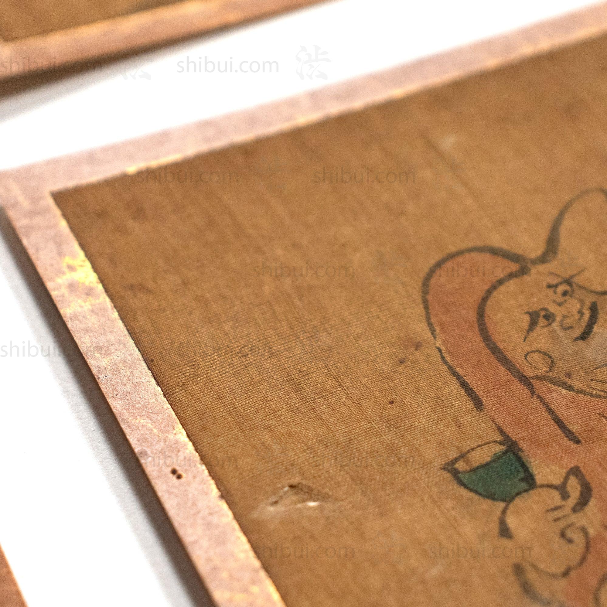 Eleven Giga Syle Paintings From a  Folding Screen - Image 15