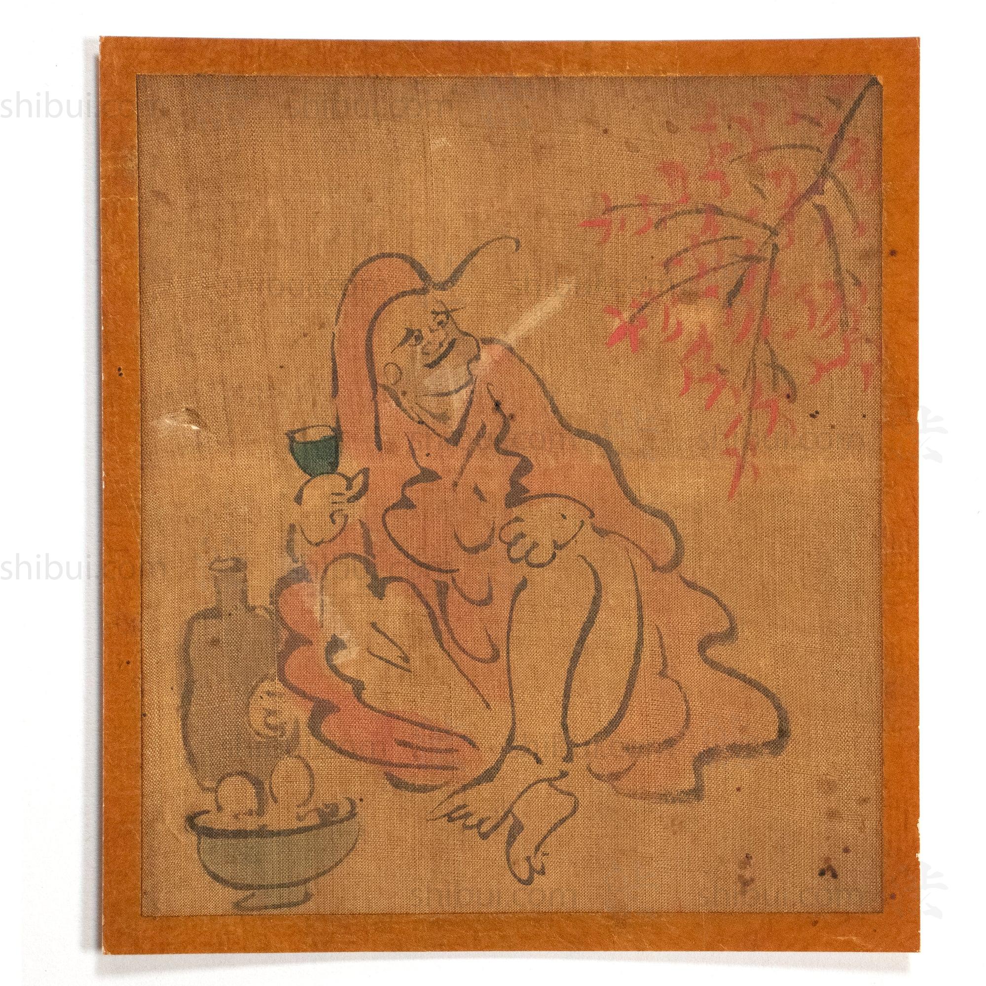 Eleven Giga Syle Paintings From a  Folding Screen - Image 6