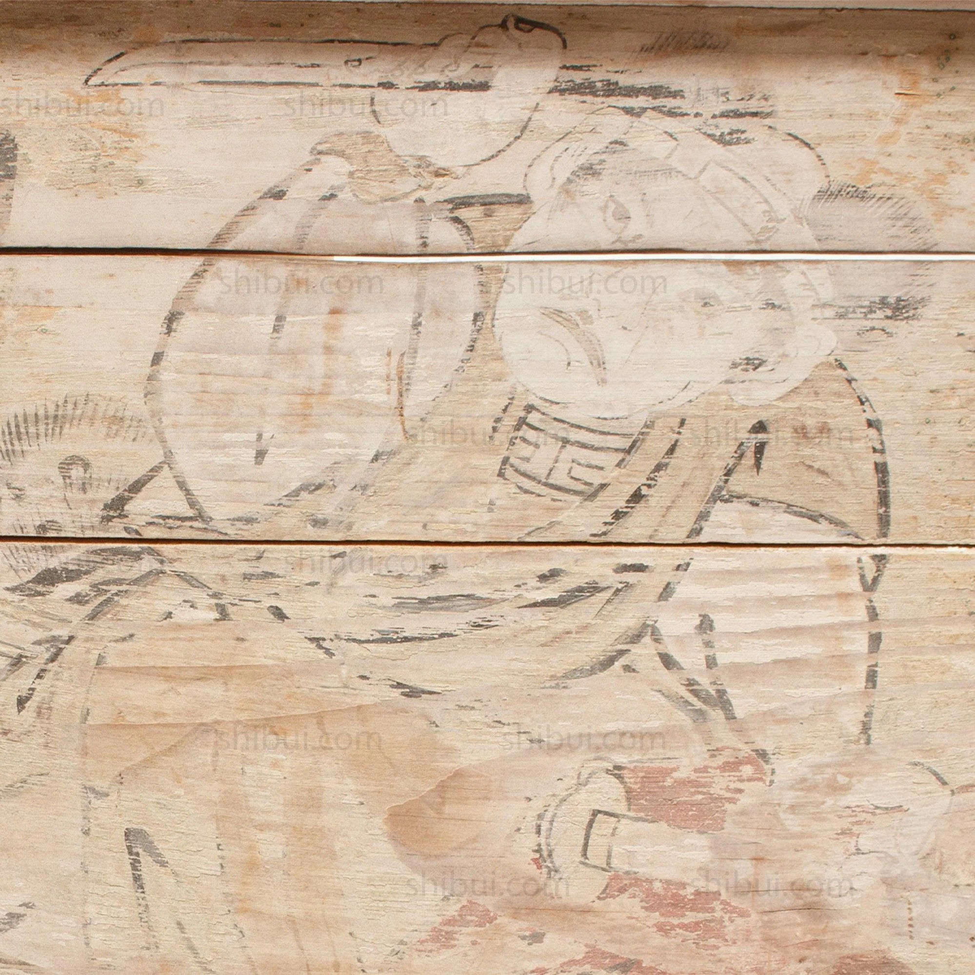 Ema of a Warrior Riding a Boar - Image 3