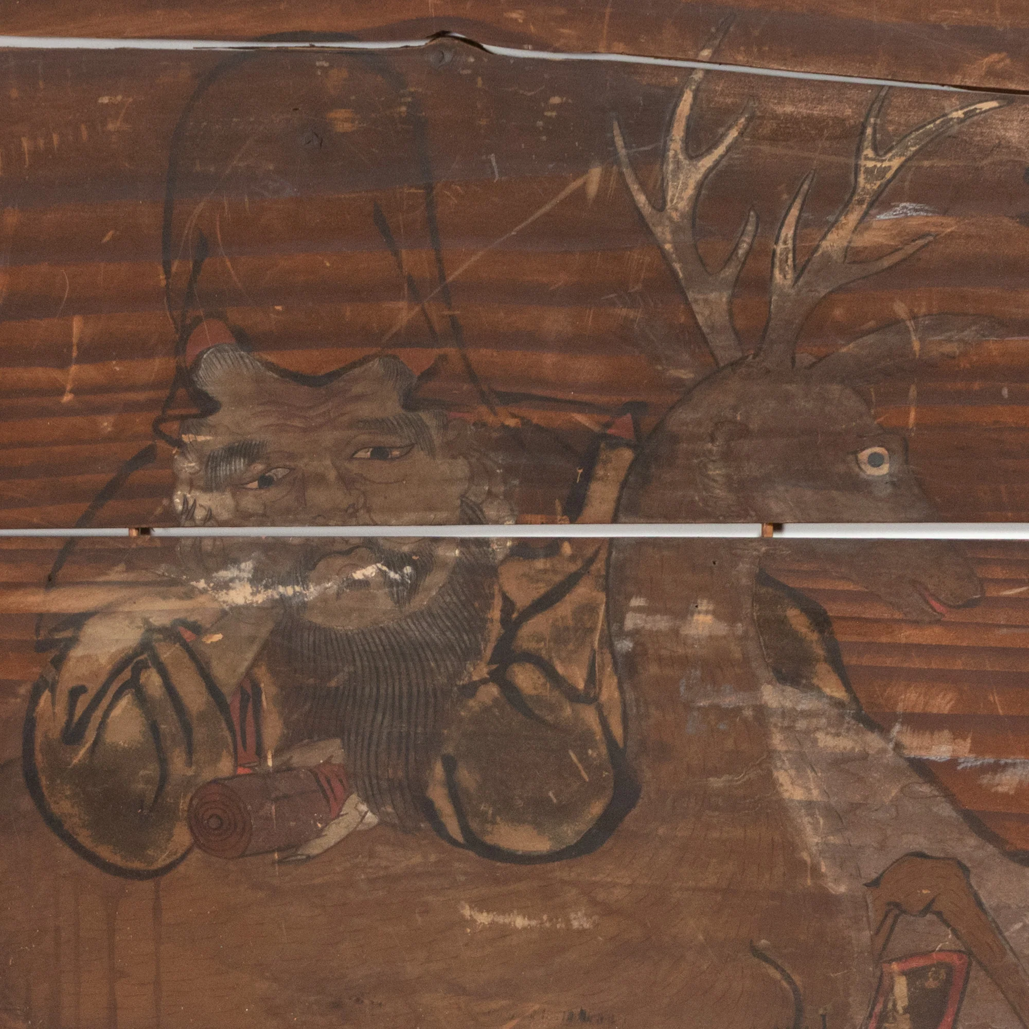 Ema of Fukurokuju and Deer | Edo Era. - Image 2