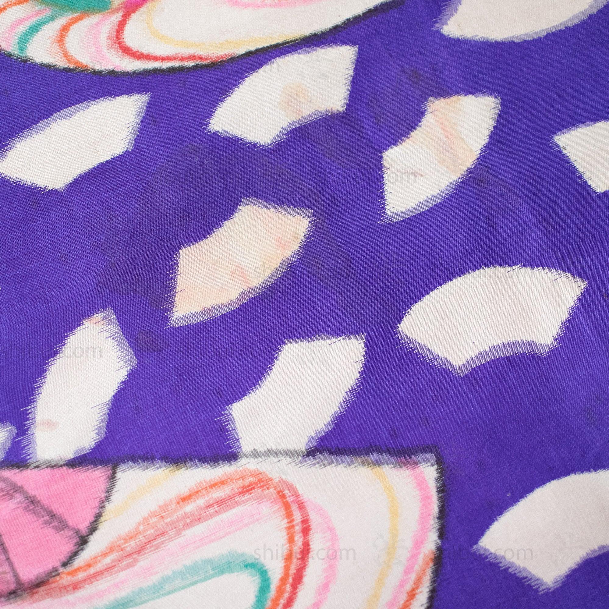Festive Meisen Silk Haori with Top and Fan Motif - Image 4