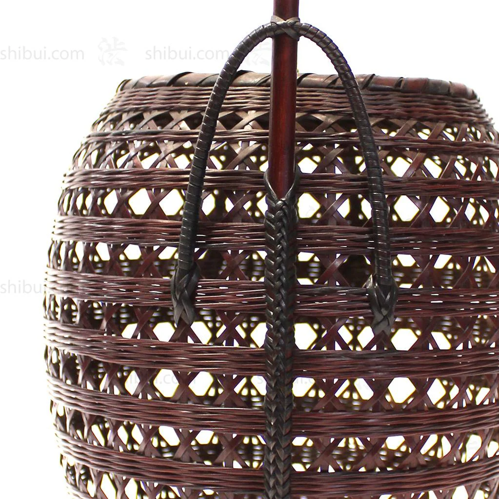 Finely Woven Karamono Style Japanese Flower Basket. - Image 4