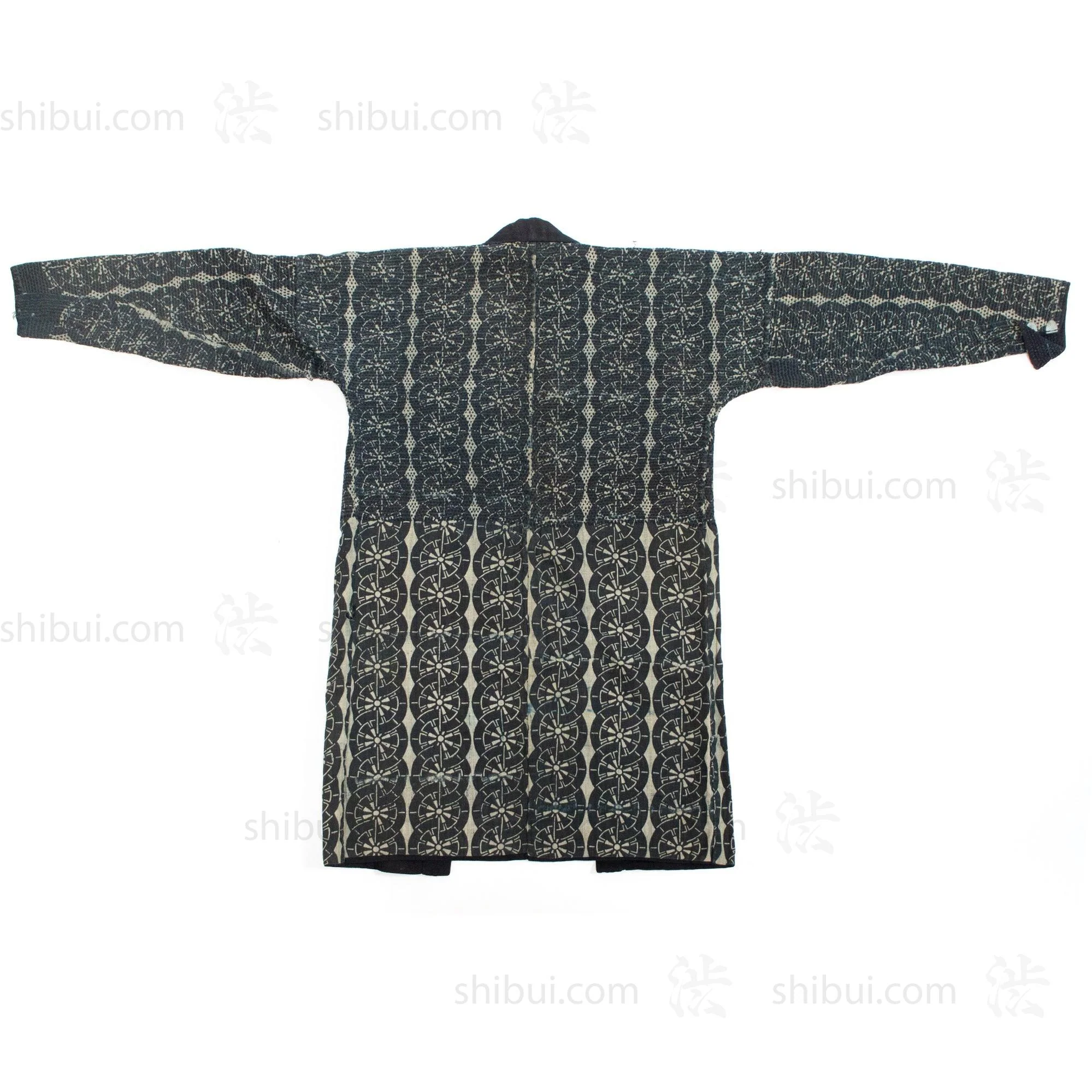 Fireman's Sashiko Quilted Indigo Dyed Under Kimono - Image 3